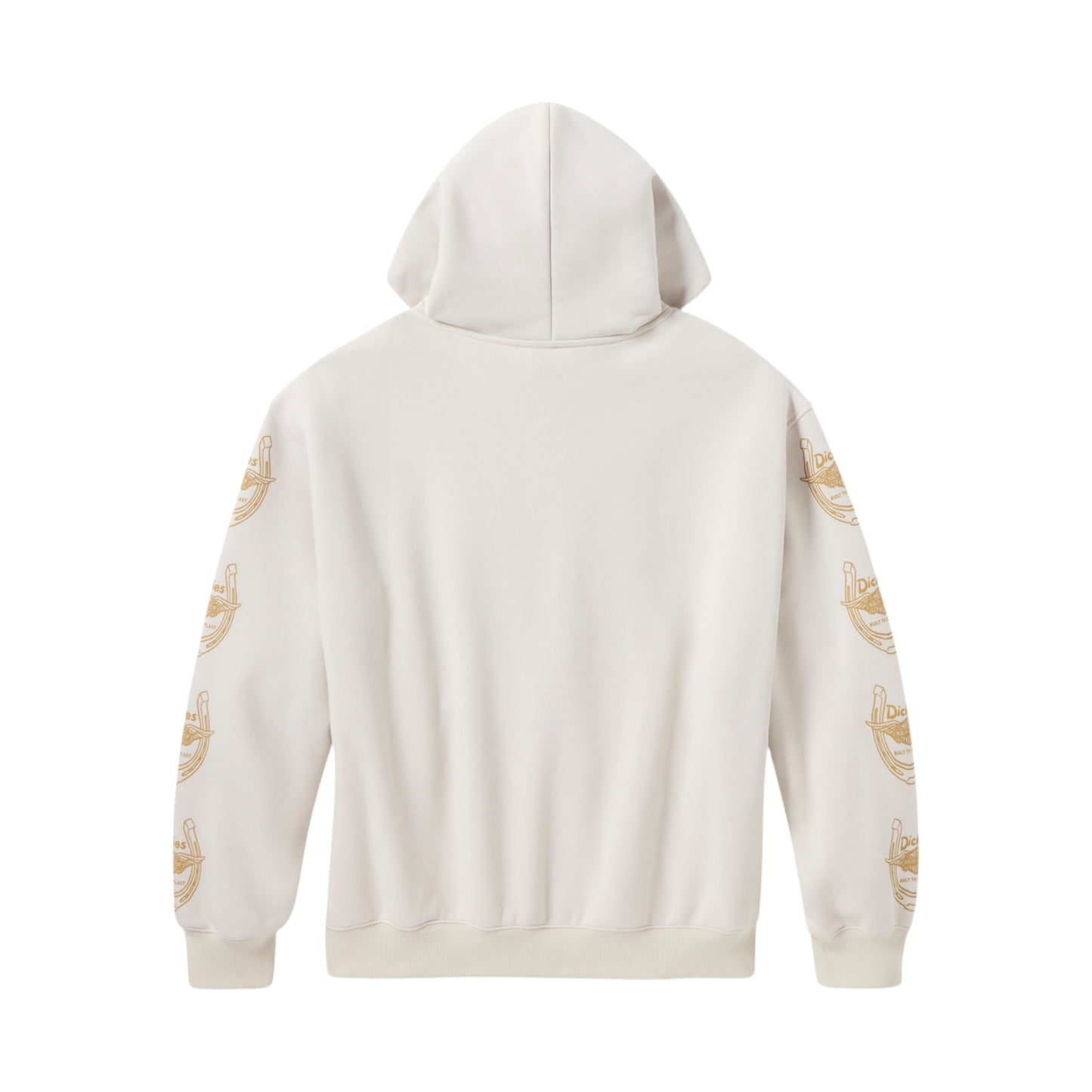 DICKIES X HD WINGED HORSESHOE OVERSIZED PULLOVER HOODIE - OFF WHITE