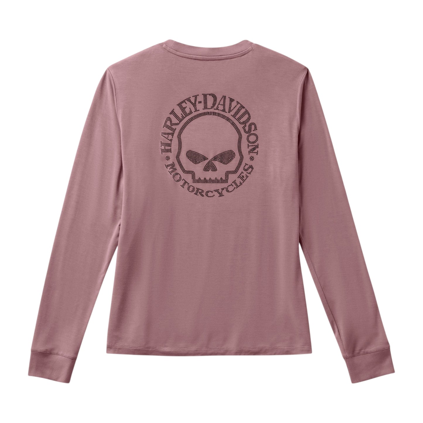 WILLIE G SKULL BLING LONG SLEEVE - PINK