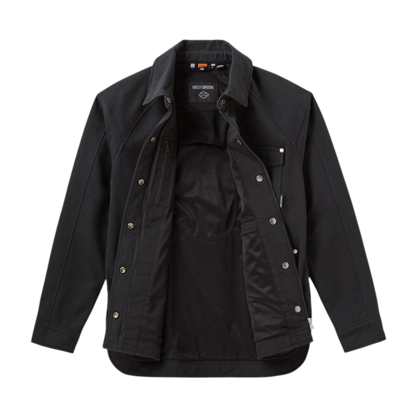 WILLIE G SKULL CURVED HEM RIDING JACKET