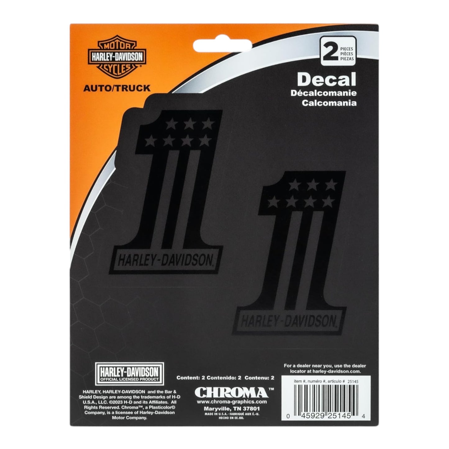 H-D 1 TONE-ON-TONE MATTE DECAL