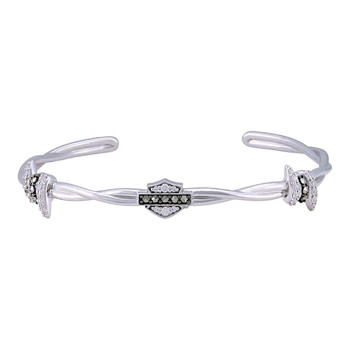 BLING BARB WIRE CUFF BRACELET
