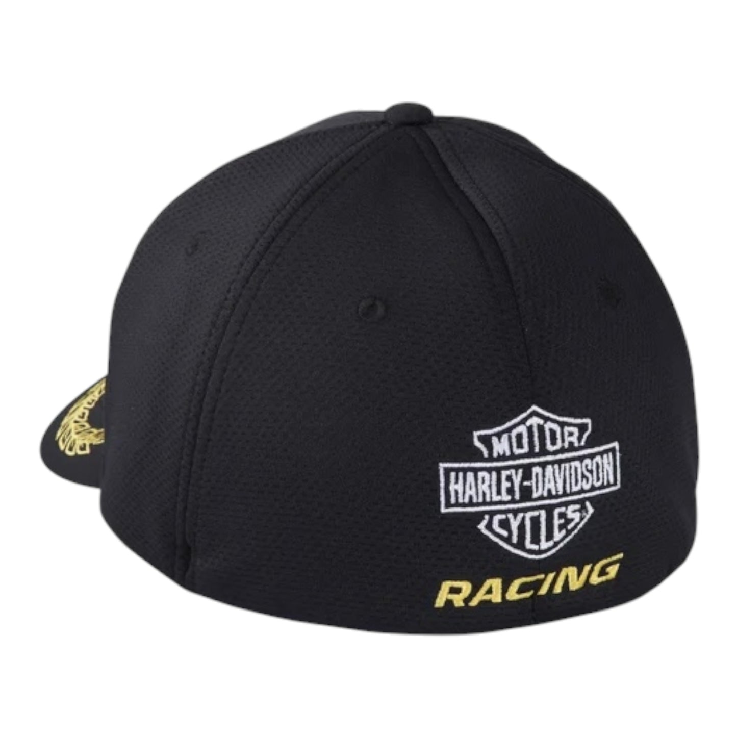 RACING HAT - WOVEN BLK & YELLOW