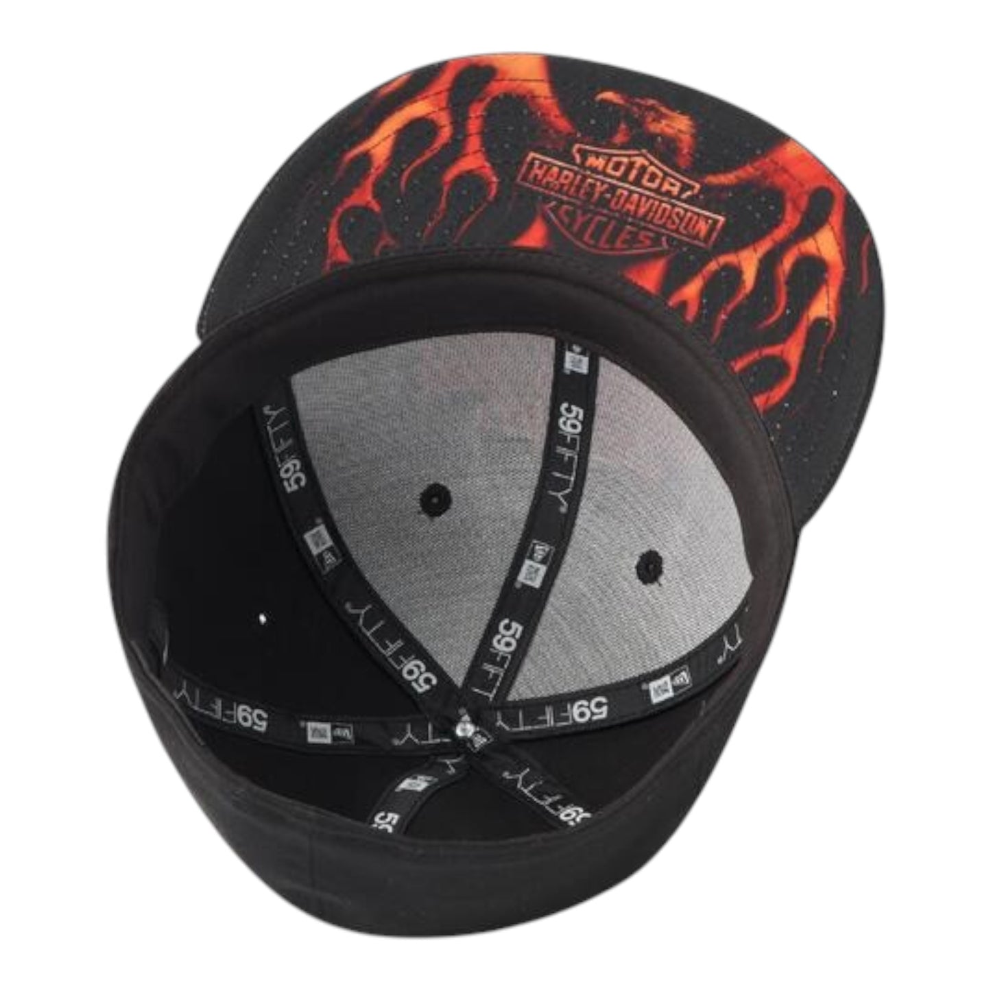 FLAME EAGLE HAT - WOVEN BLK