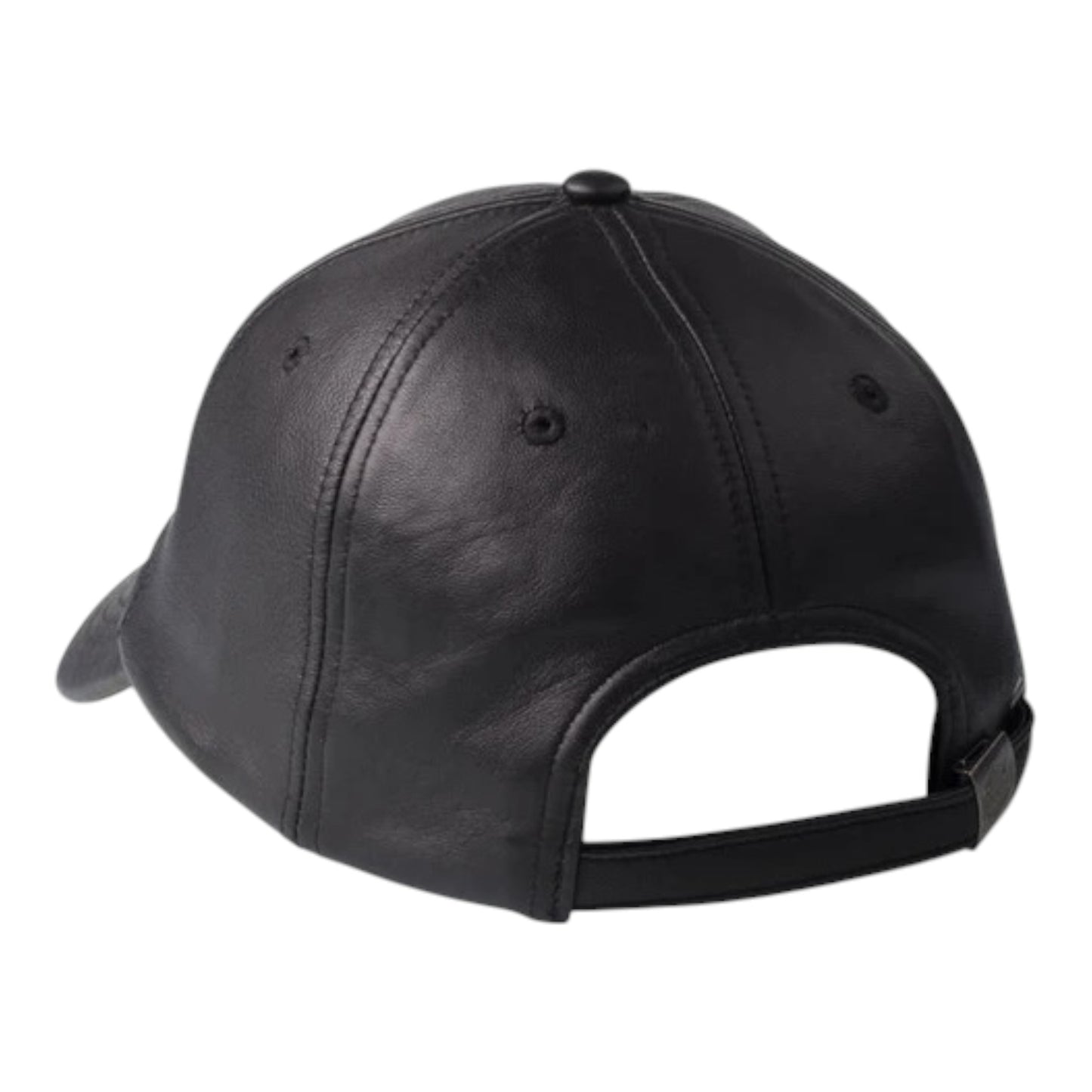 B&S CAP-BB, LEATHER, BLACK