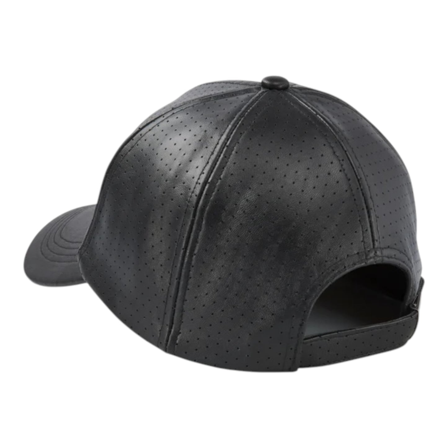 HAT-BB,LEATHER,BLACK & ORANGE