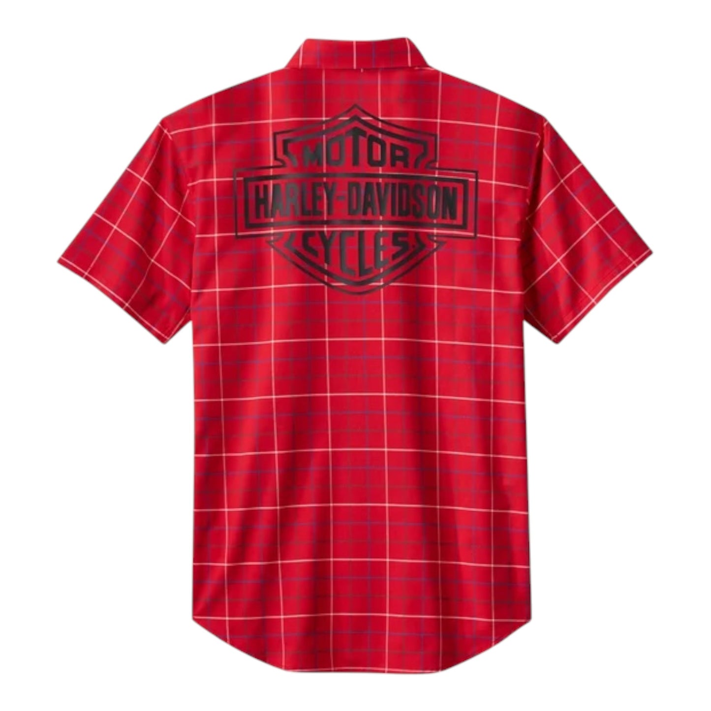 SHIRT-WOVEN, RED PLAID