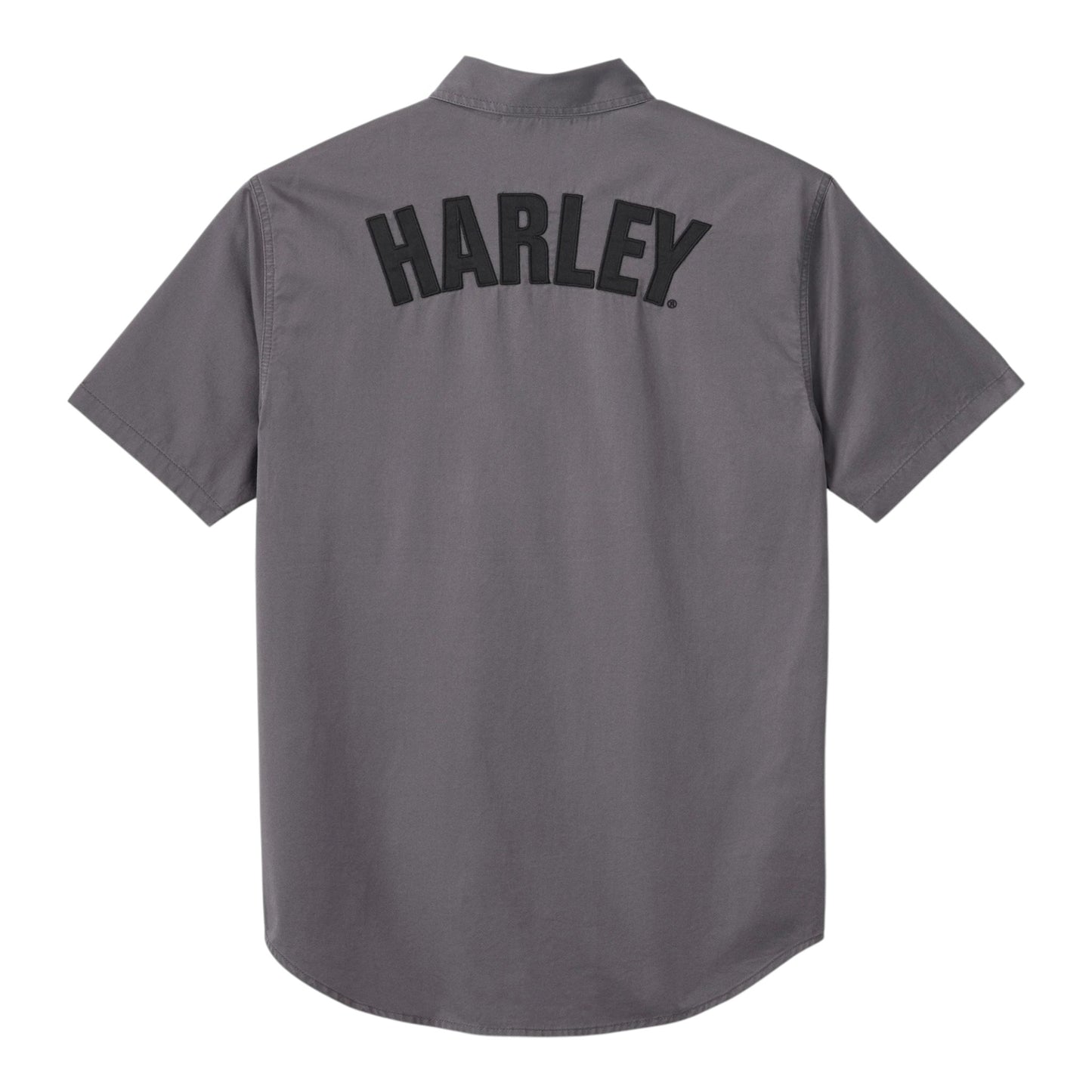 SHIRT-WOVEN, DARK GREY