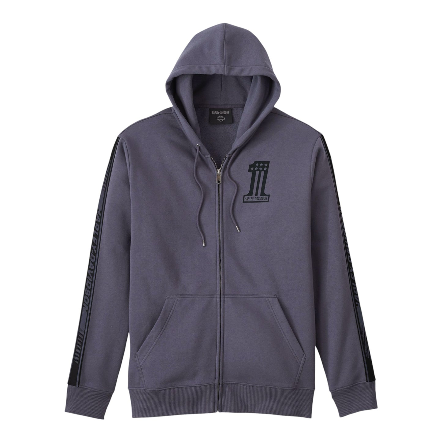 HOODIE-KNIT, DARK BLUE