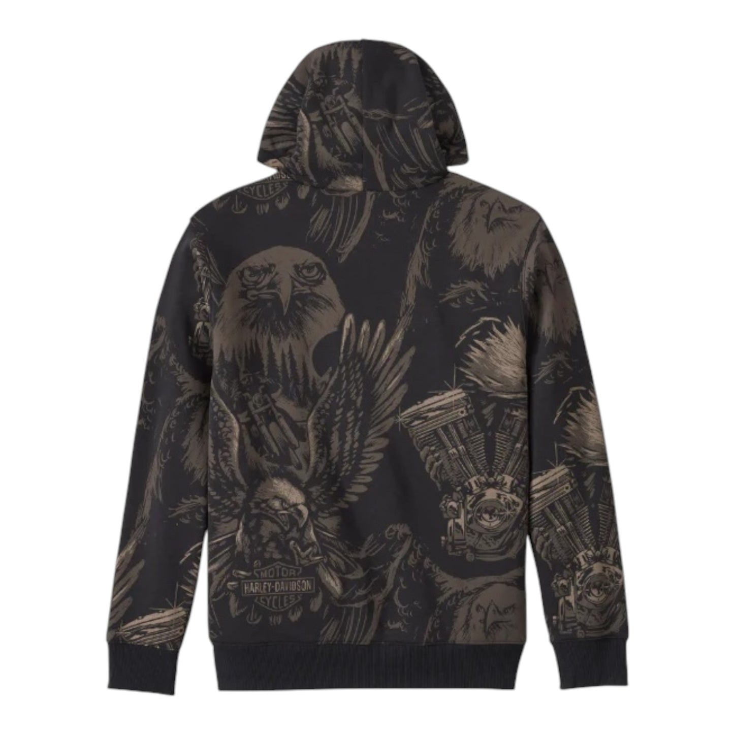 HOODIE-KNIT,ALLOVER PRINT