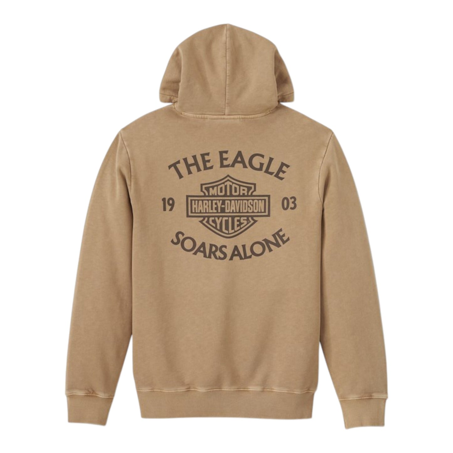 HOODIE-KNIT, TAN/BROWN