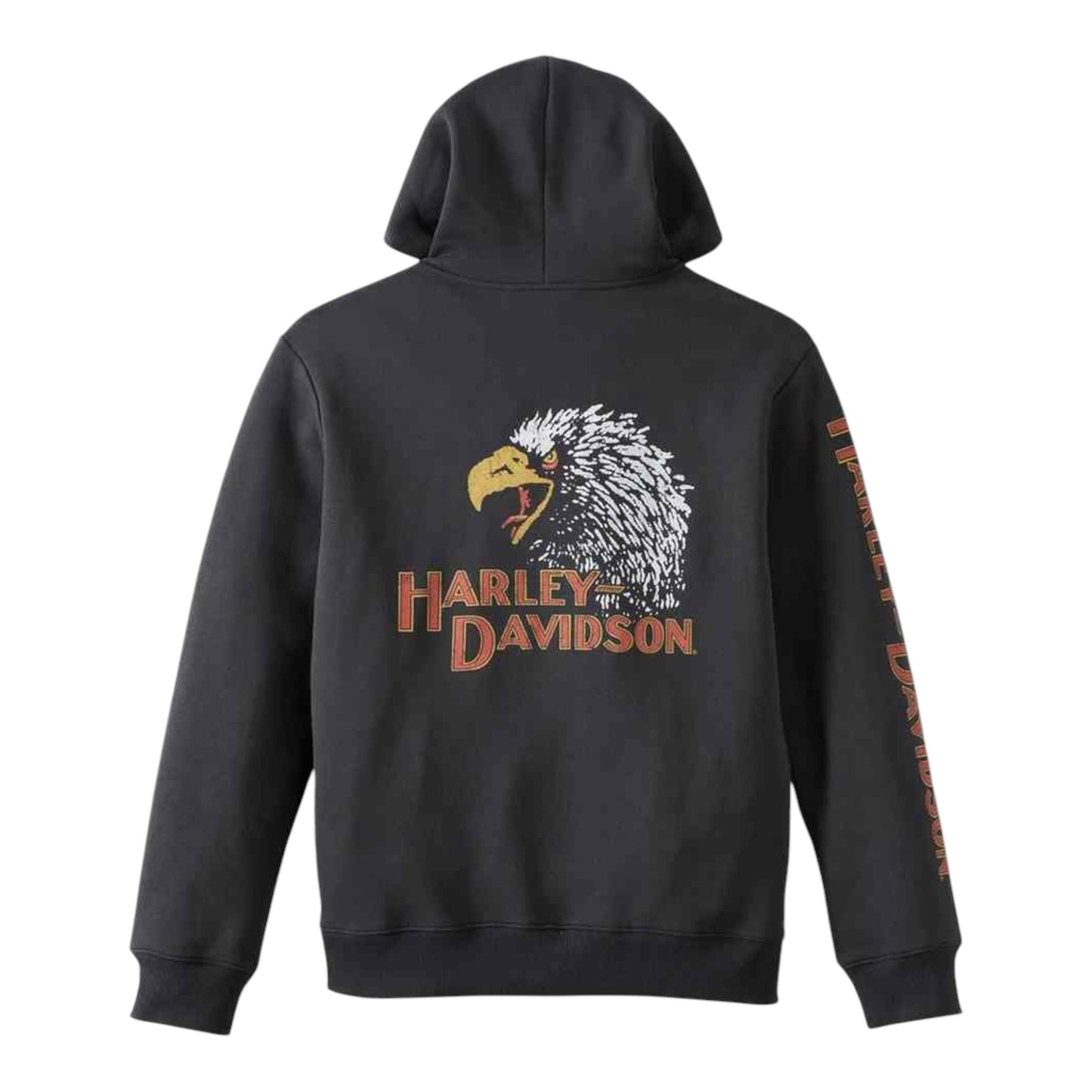 HOODIE-KNIT, BLACK/EAGLE