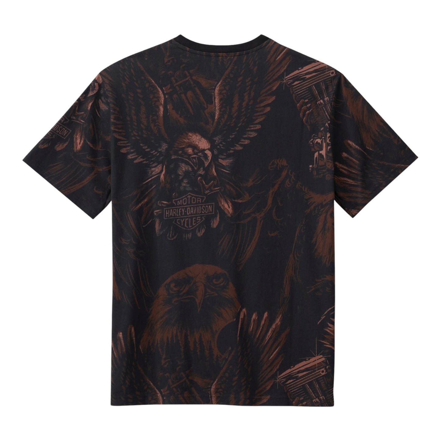 TEE-KNIT, BROWN ALLOVER PRINT