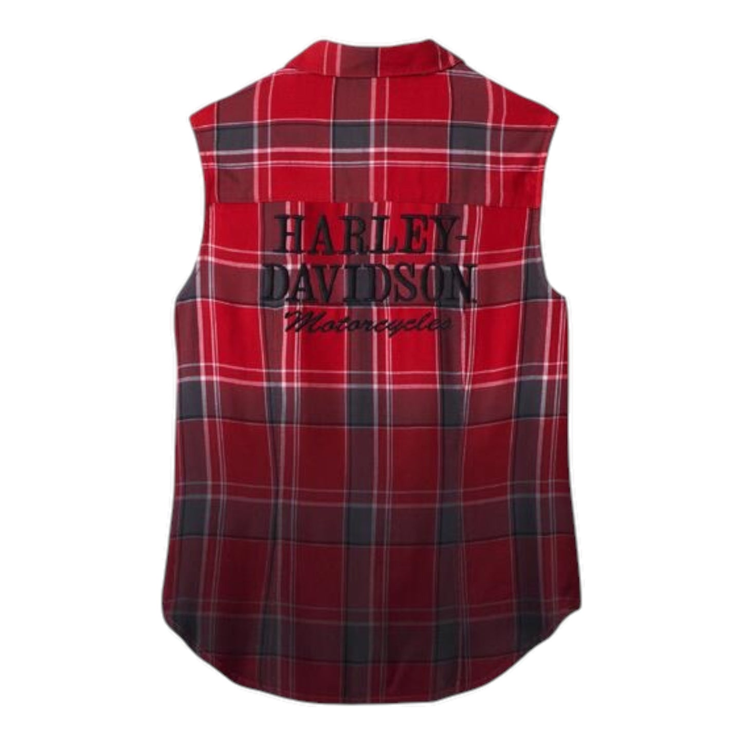 TANK SHIRT-WOVEN, RED PLAID