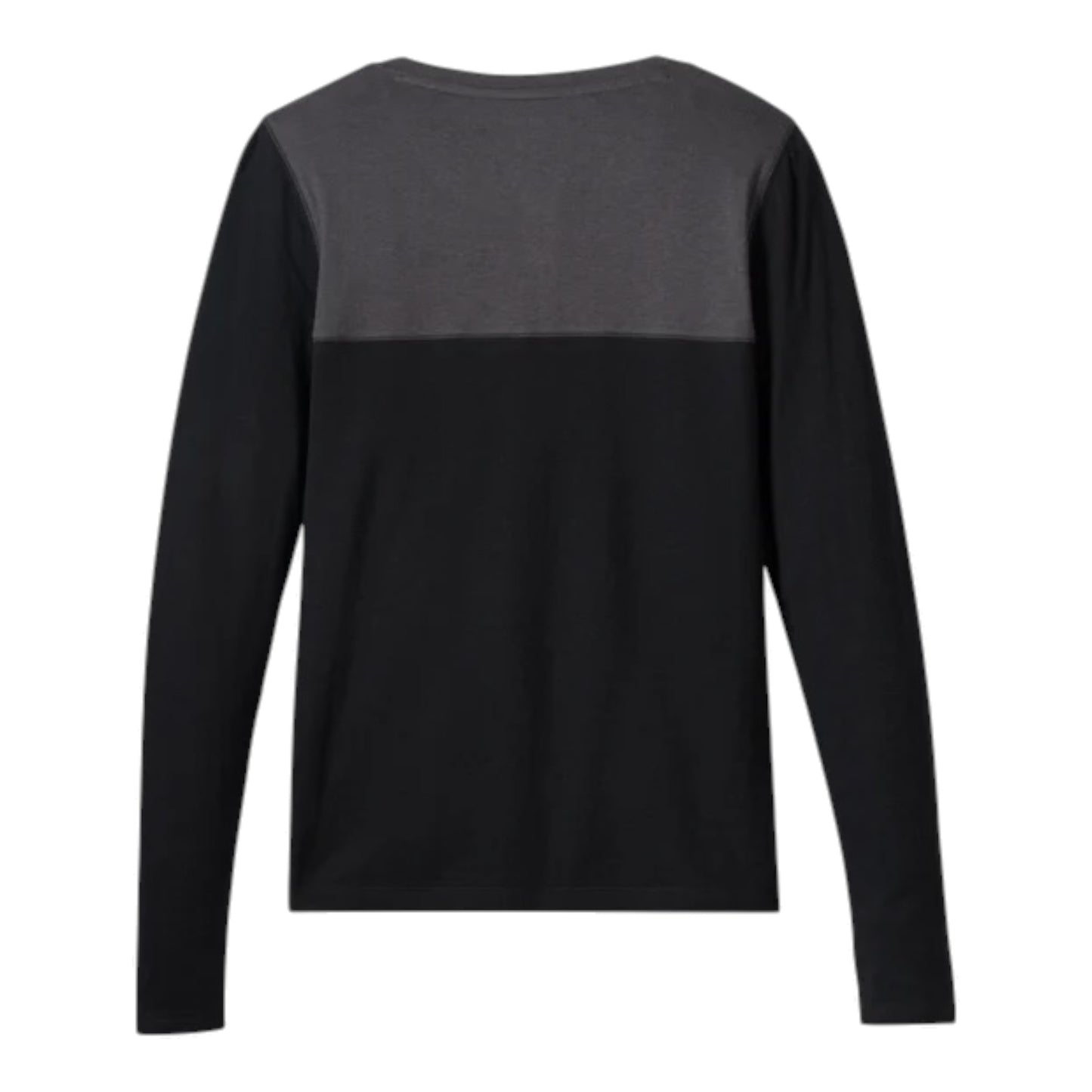 HENLEY-KNIT, BLACK/DARK GREY COLORBLOCK