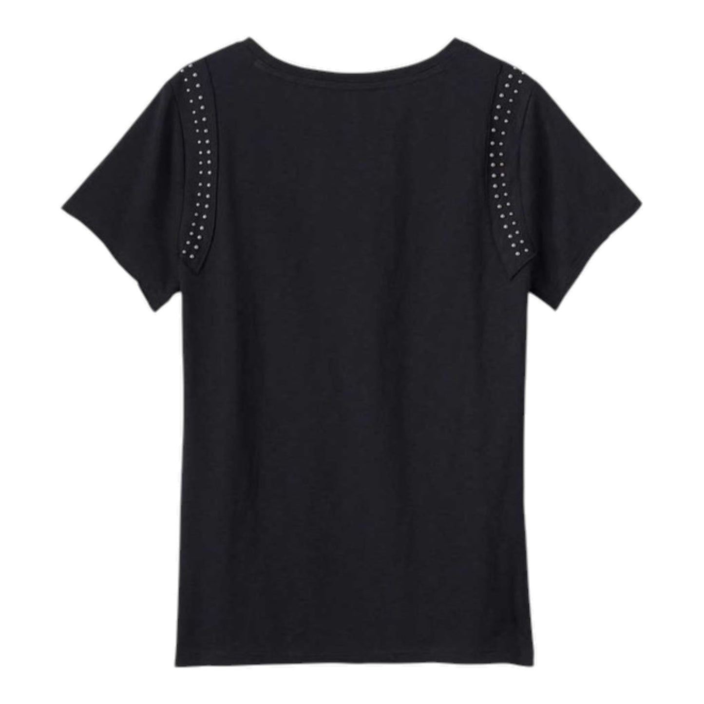 EAGLE TEE-KNIT, BLACK W/STUDS