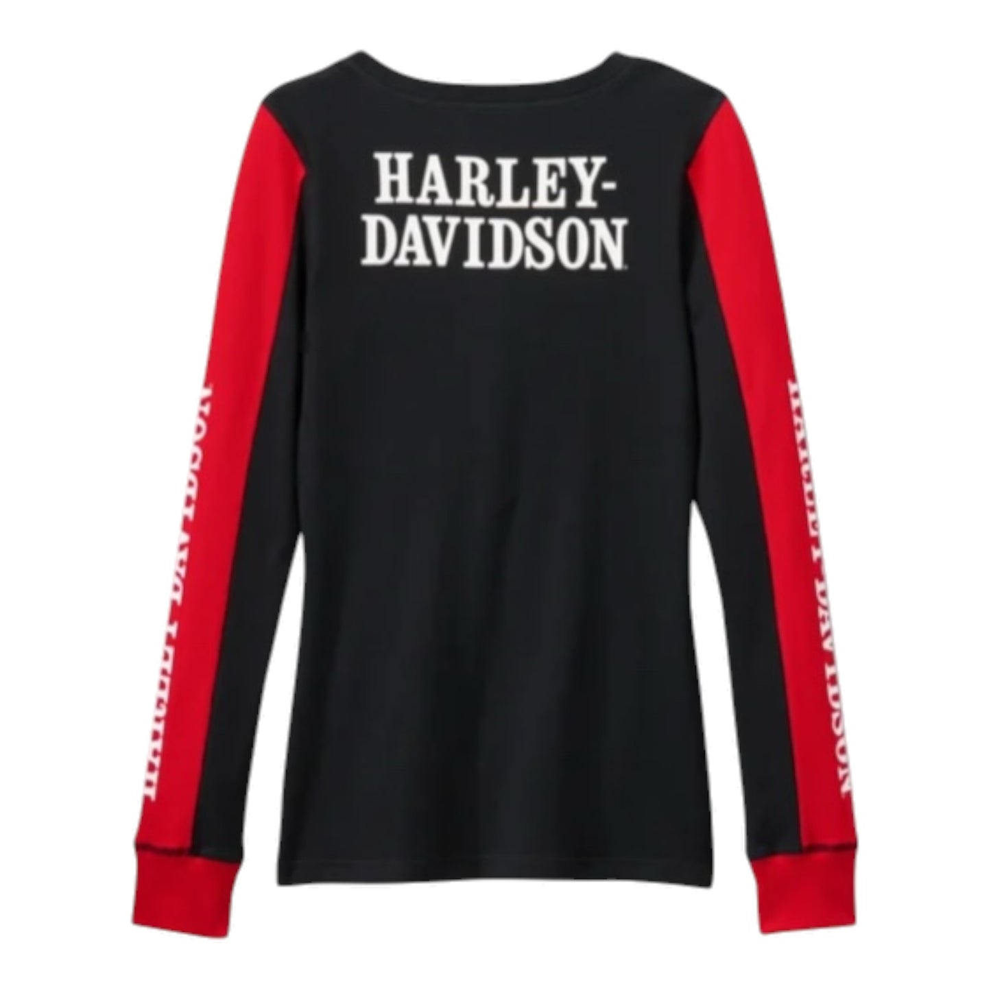 HENLEY-KNIT,COLORBLOCK BLACK/RED