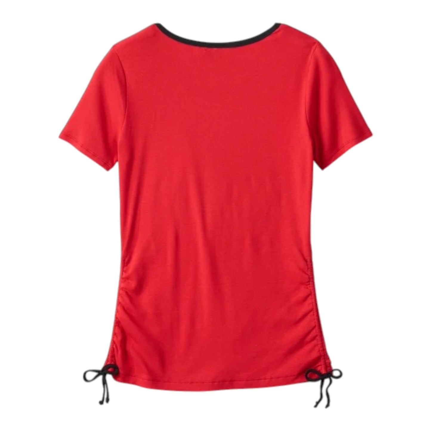 TEE-KNIT,RED W/ROSE