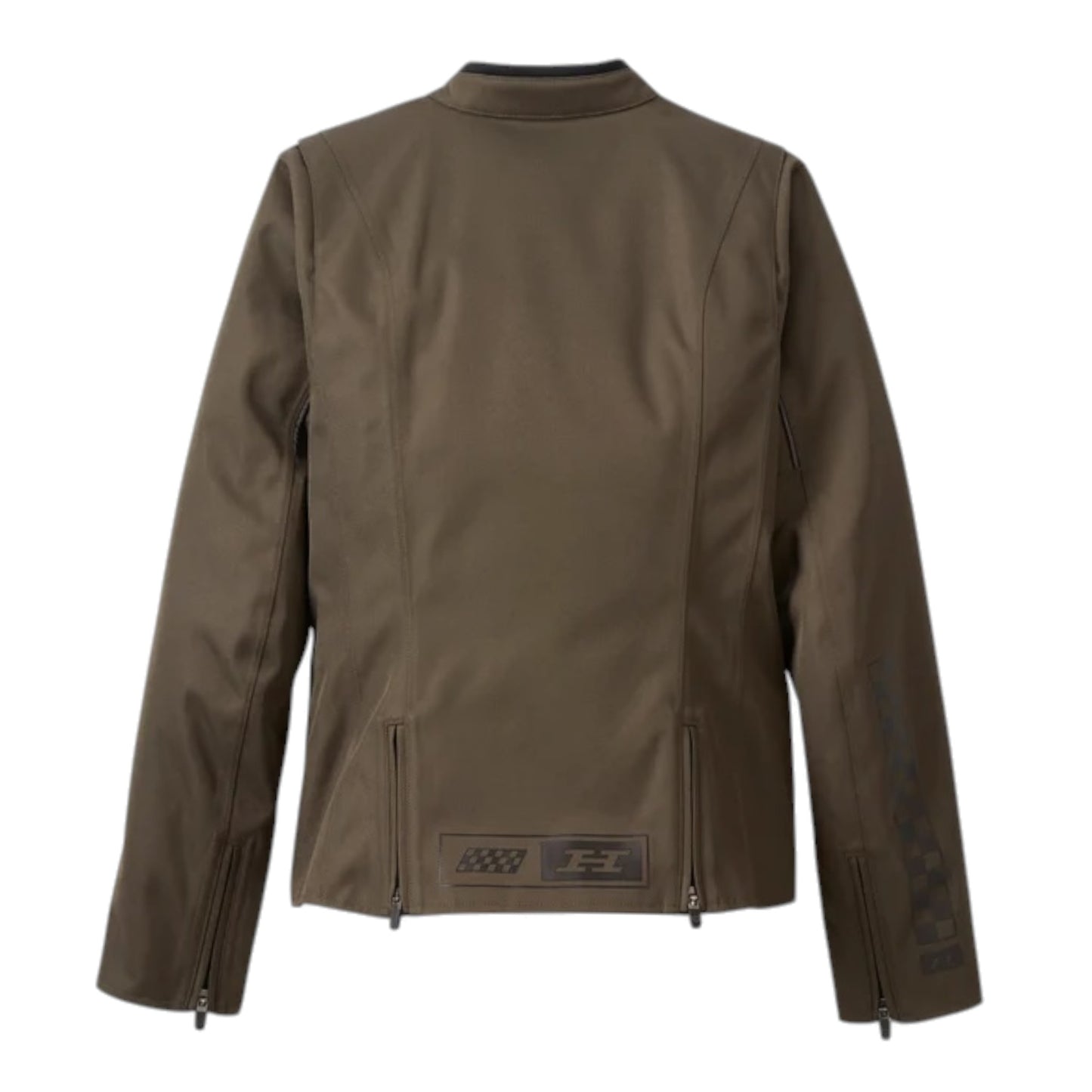 JACKET-COURIER,TRIPLE VENT, WATERPROOF, TEXTILE, DK GRN