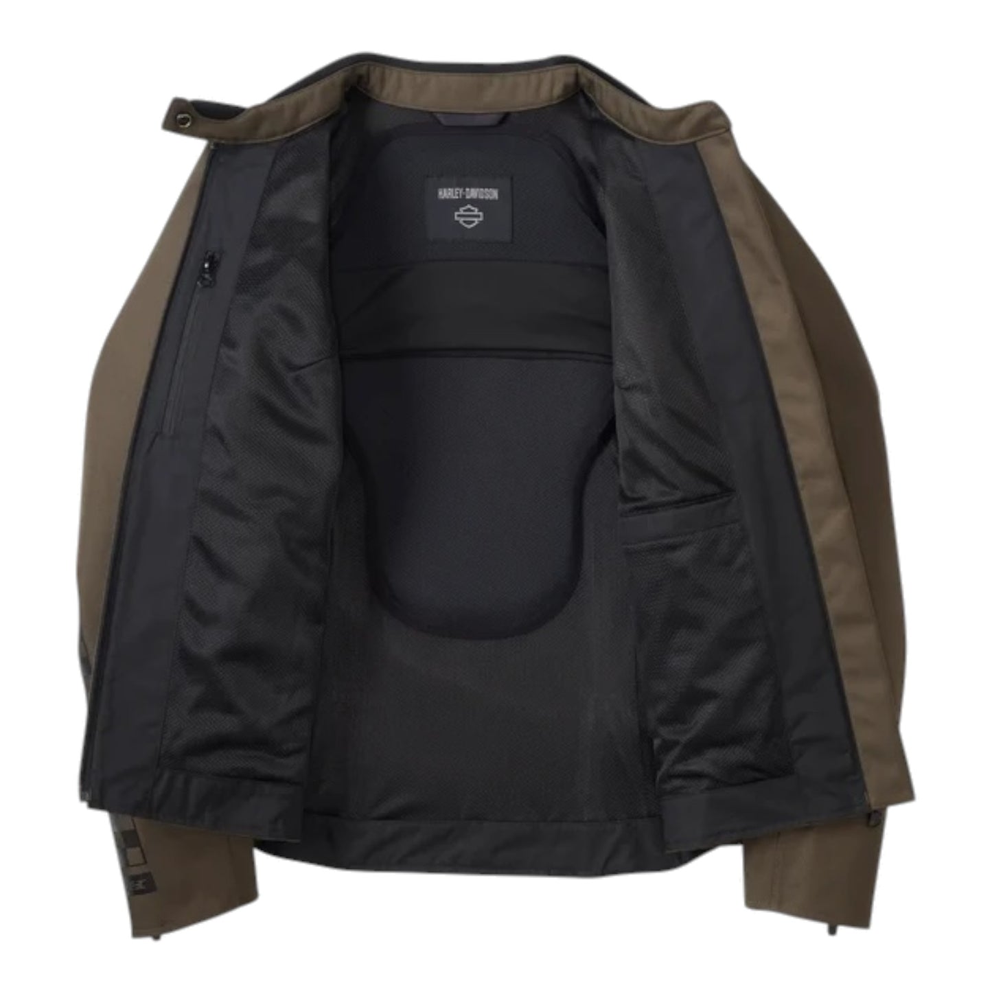 JACKET-COURIER,TRIPLE VENT, WATERPROOF, TEXTILE, DK GRN