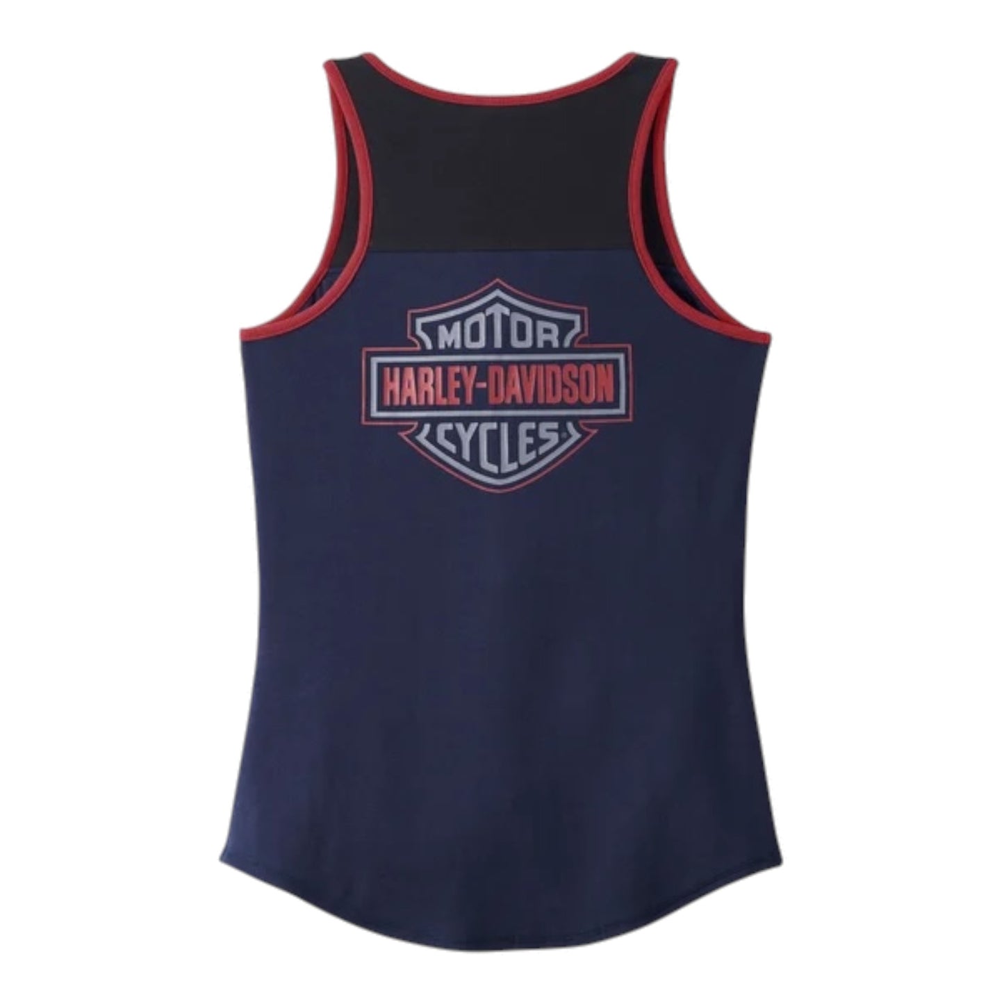 STAR SPANGLED BANNER HENLEY TANK, BLUE COLORBLOCK