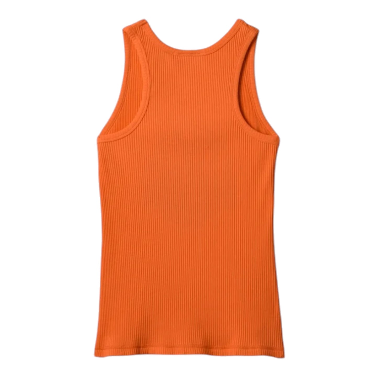TANK-KNIT,ORANGE W/FLAMES