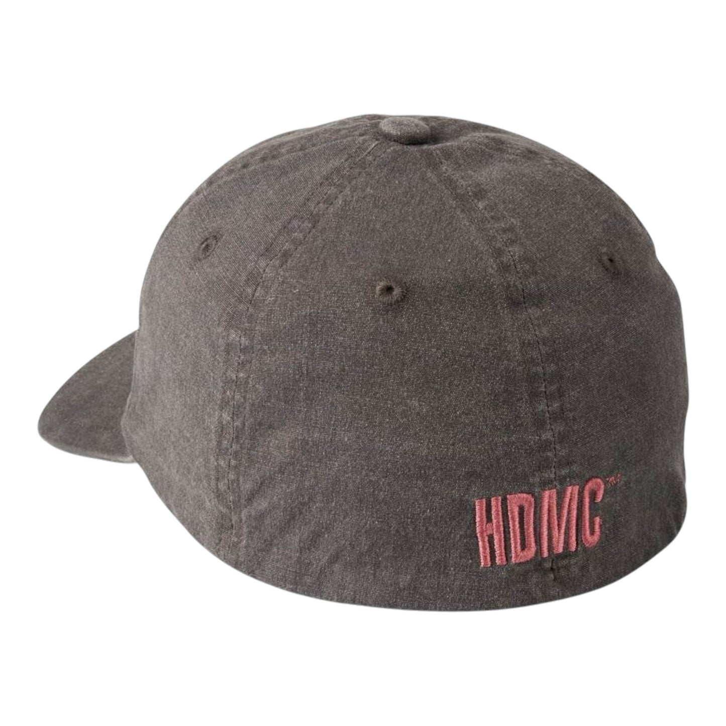 EMBROIDERED EAGLE STRETCH-FIT BASEBALL HAT - GREY