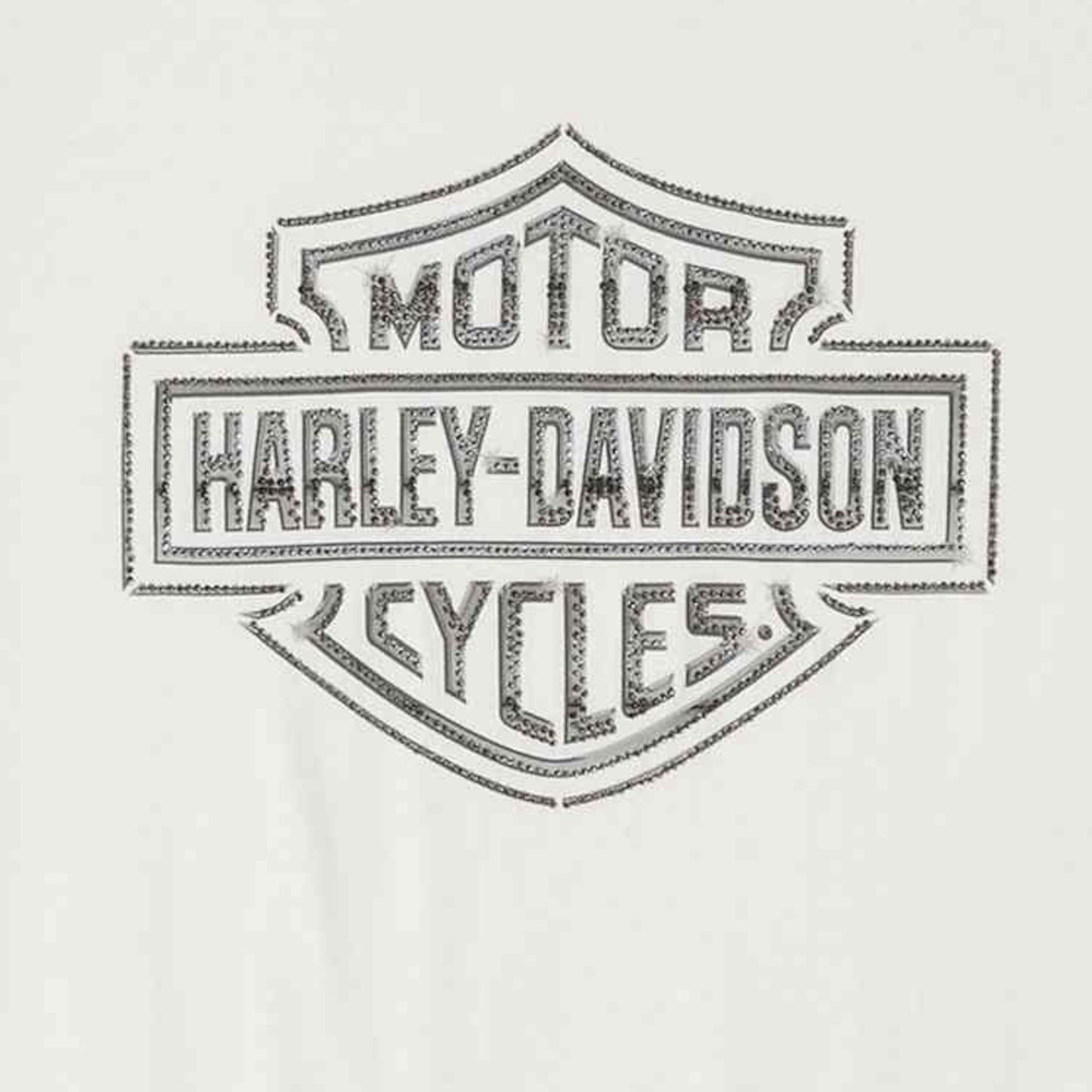 ESSENTIAL BLING CREW NECK TEE - WHITE