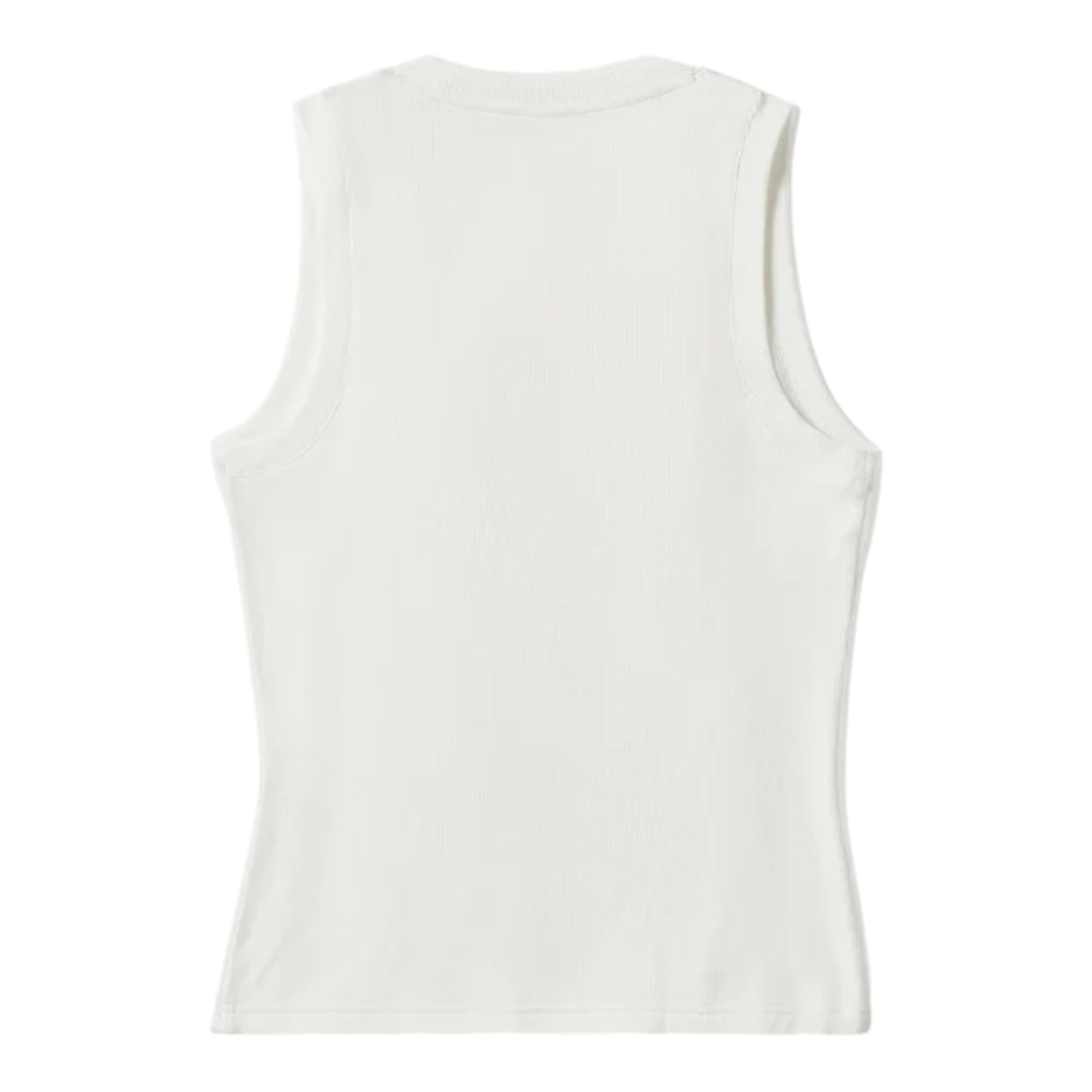 WOMEN'S WILLIE G SKULL RIBBED TANK TOP - WHITE