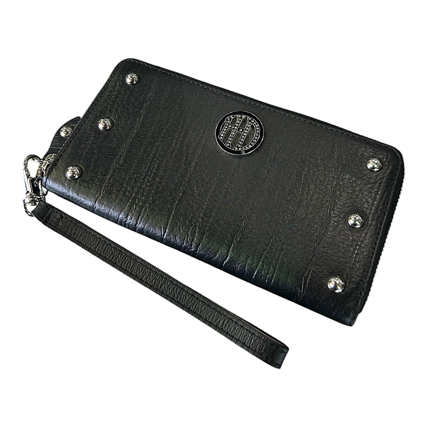 H-D CRYSTAL 7'' ZIP AROUND WALLET