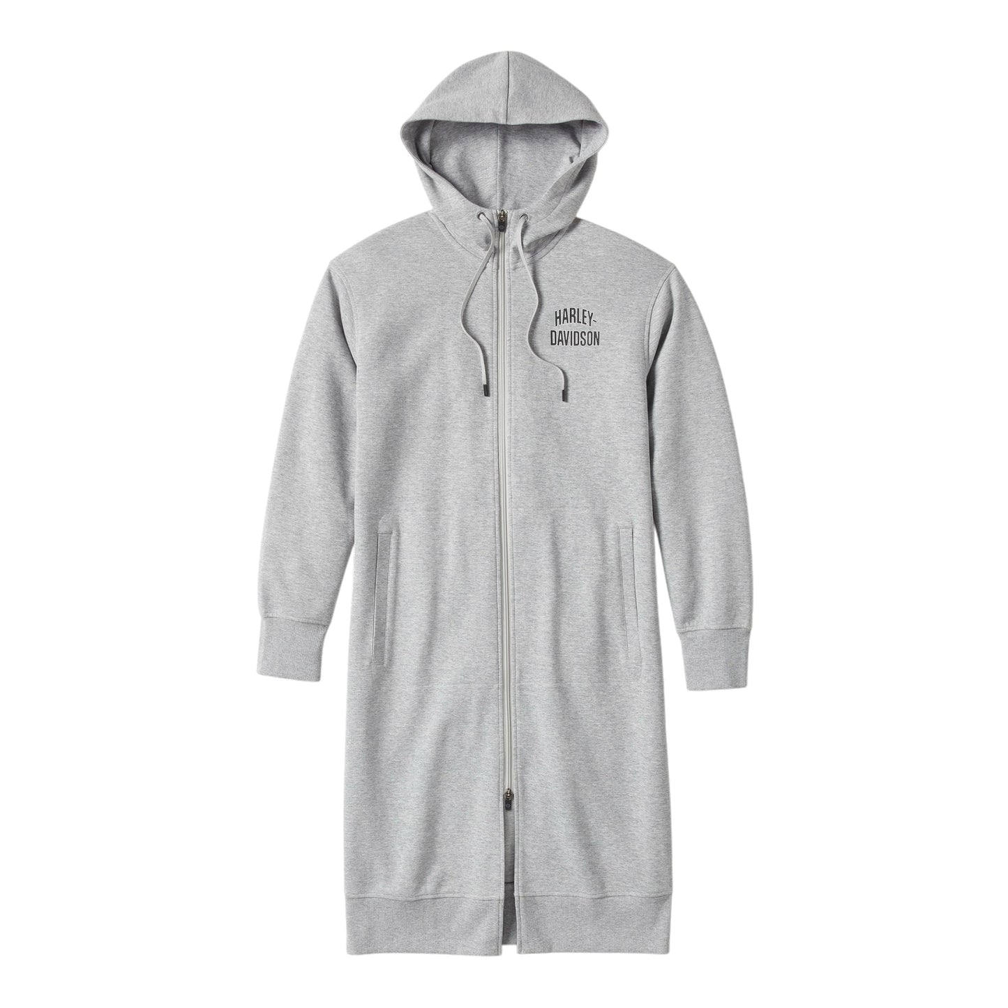 ESSENTIAL FLEECE FULL ZIP DUSTER - LIGHT GREY HEATHER