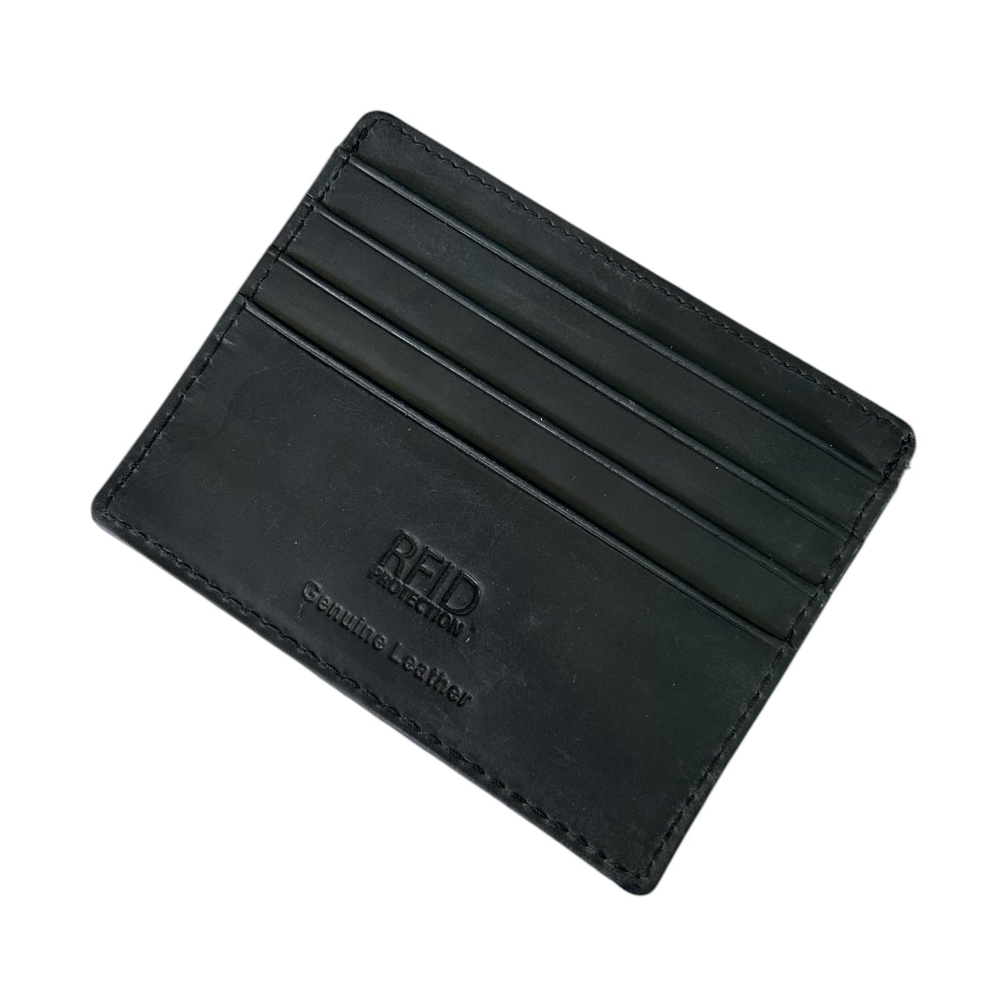 CRAZY HORSE FRONT POCKET WALLET BLACK