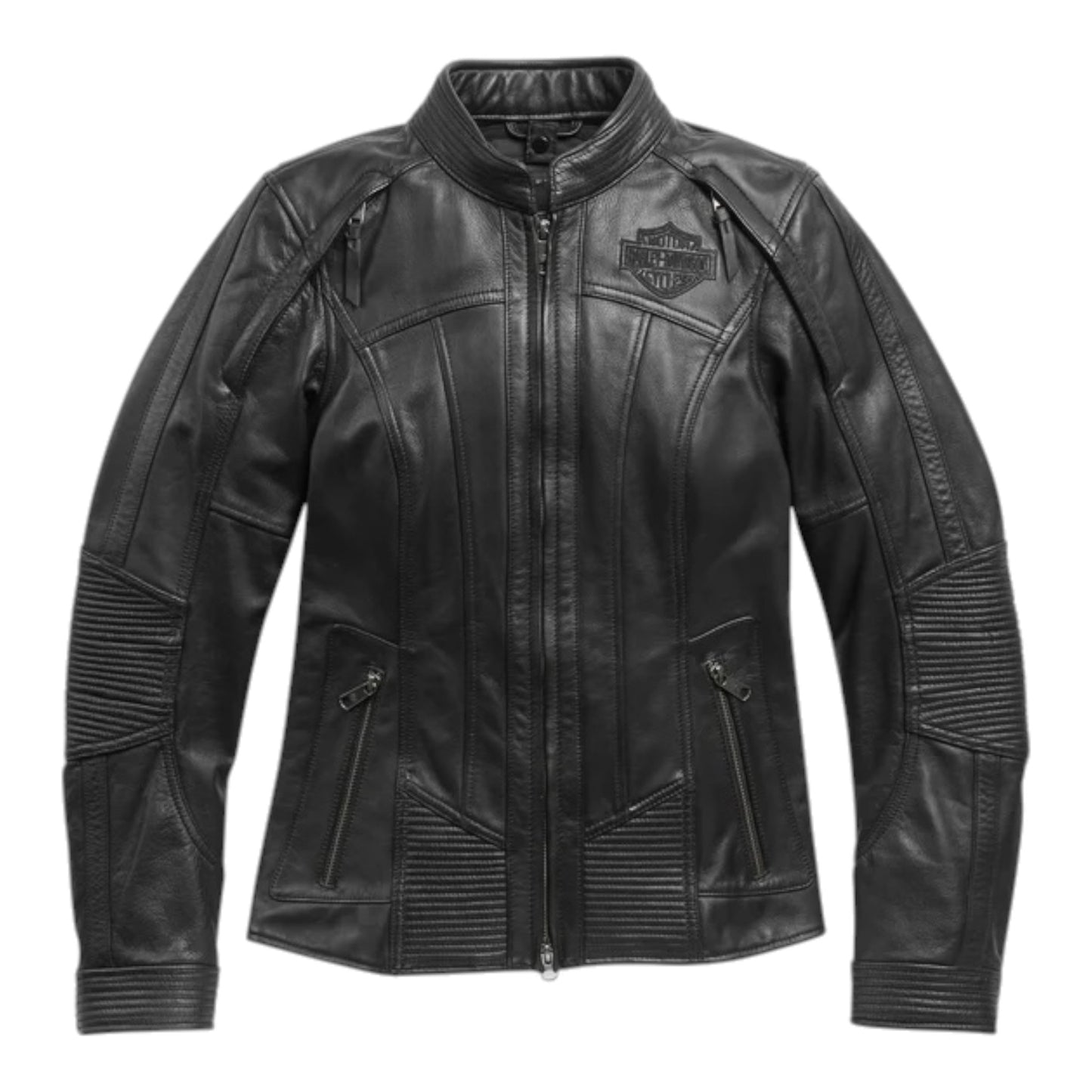WOMEN'S WILLIE G AURORALL 2 3-IN1 LEATHER RIDING JACKET - BLACK