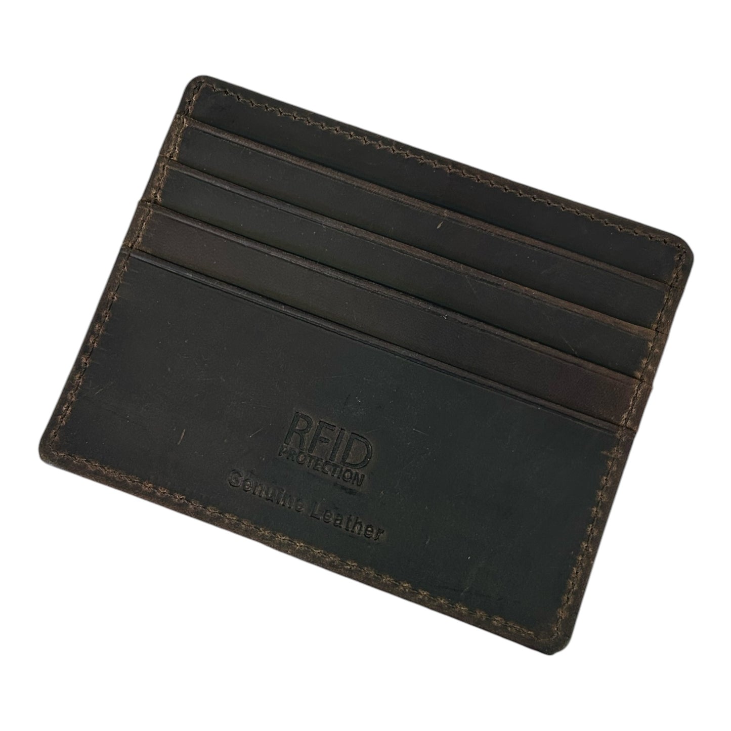 CRAZY HORSE FRONT POCKET WALLET BROWN