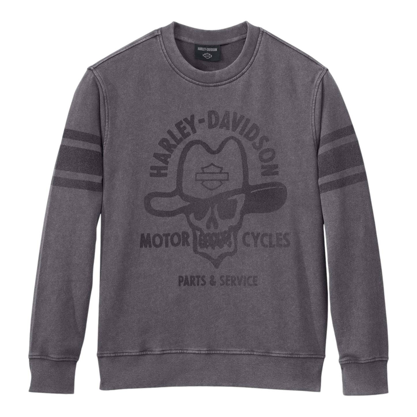 COWBOY RIDER FRENCH TERRY CREWNECK - DARK GREY