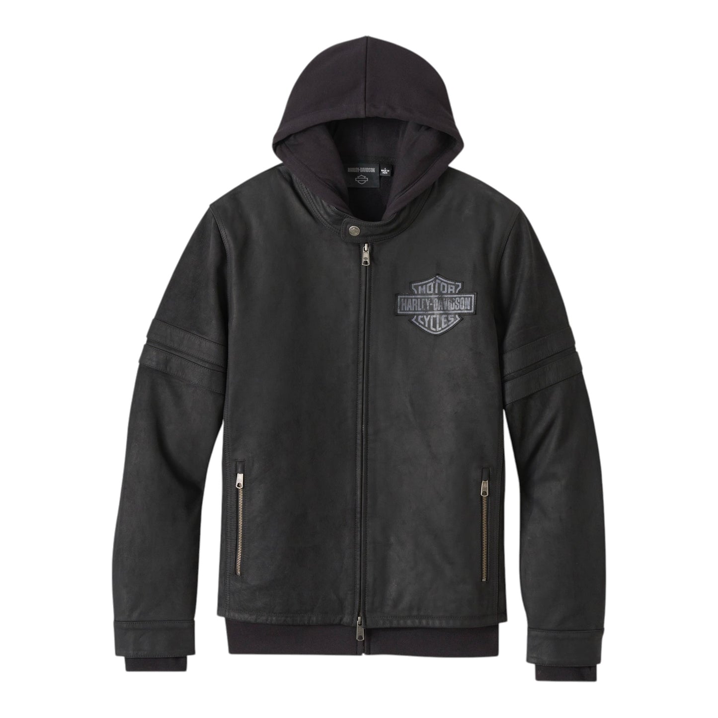 MEN'S ENTHUSIAST 3-IN-1 LEATHER JACKET - BLACK