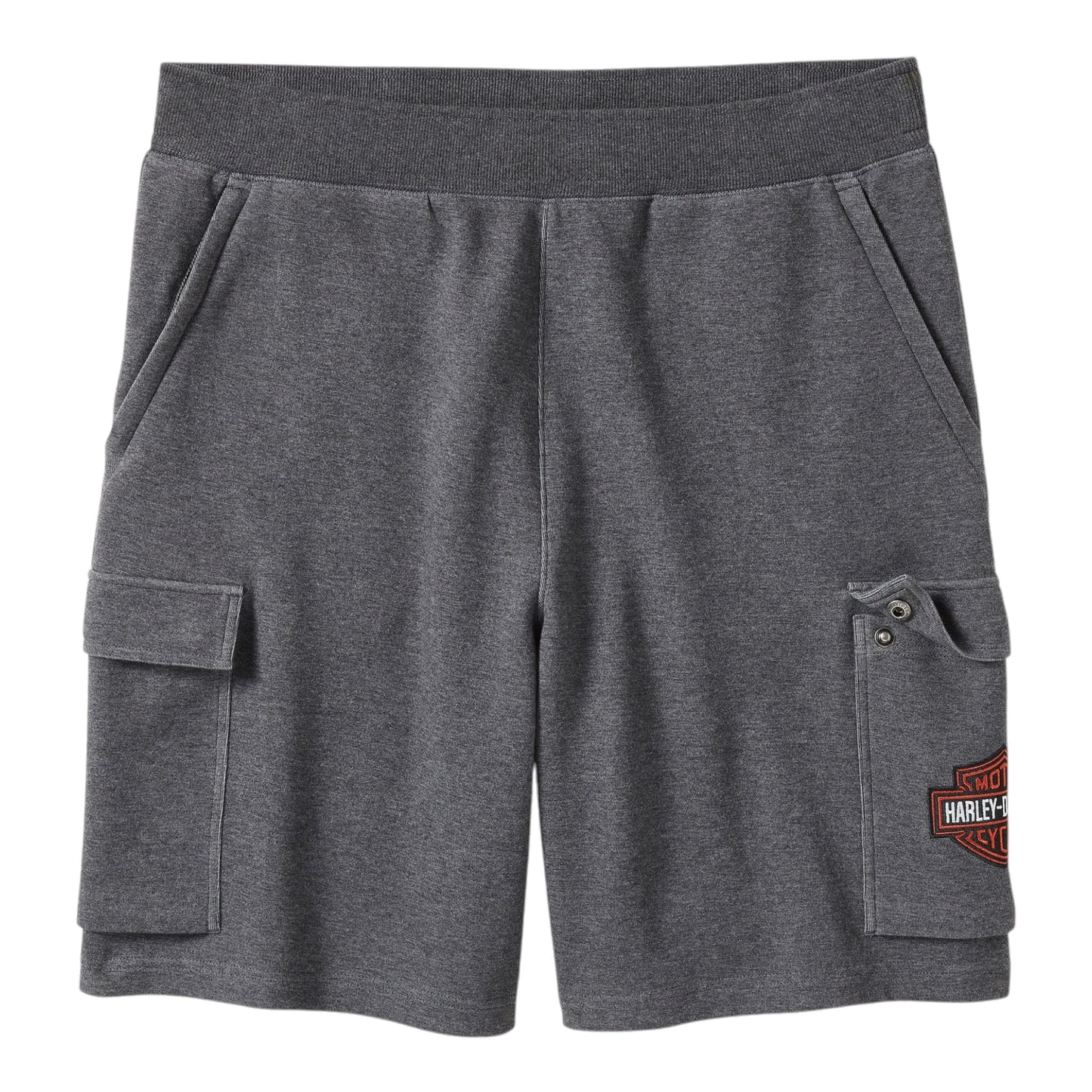 ESSENTIAL FLEECE CARGO SHORT - CHARCOAL GREY