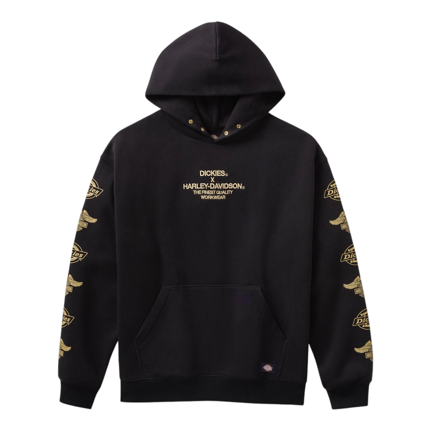 DICKIES X HARLEY-DAVIDSON EAGLE SLEEVE HOODIE - BLACK
