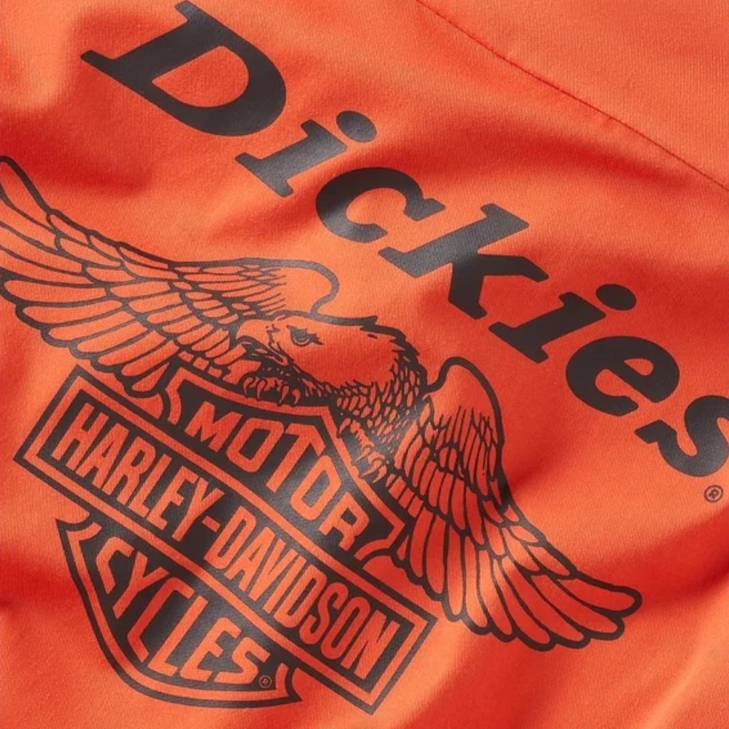 DICKIES X HARLEY-DAVIDSON EAGLE SHORT SLEEVE WORK SHIRT - ORANGE