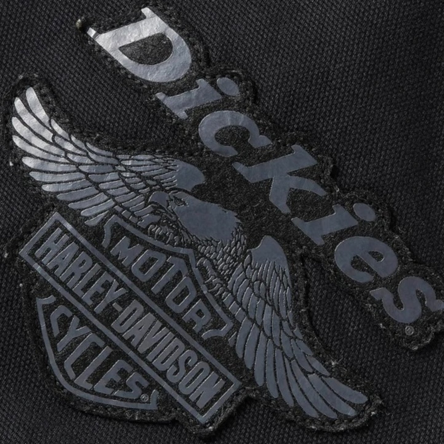 DICKIES X HARLEY-DAVIDSON QUILTED CANVAS VEST - BLACK