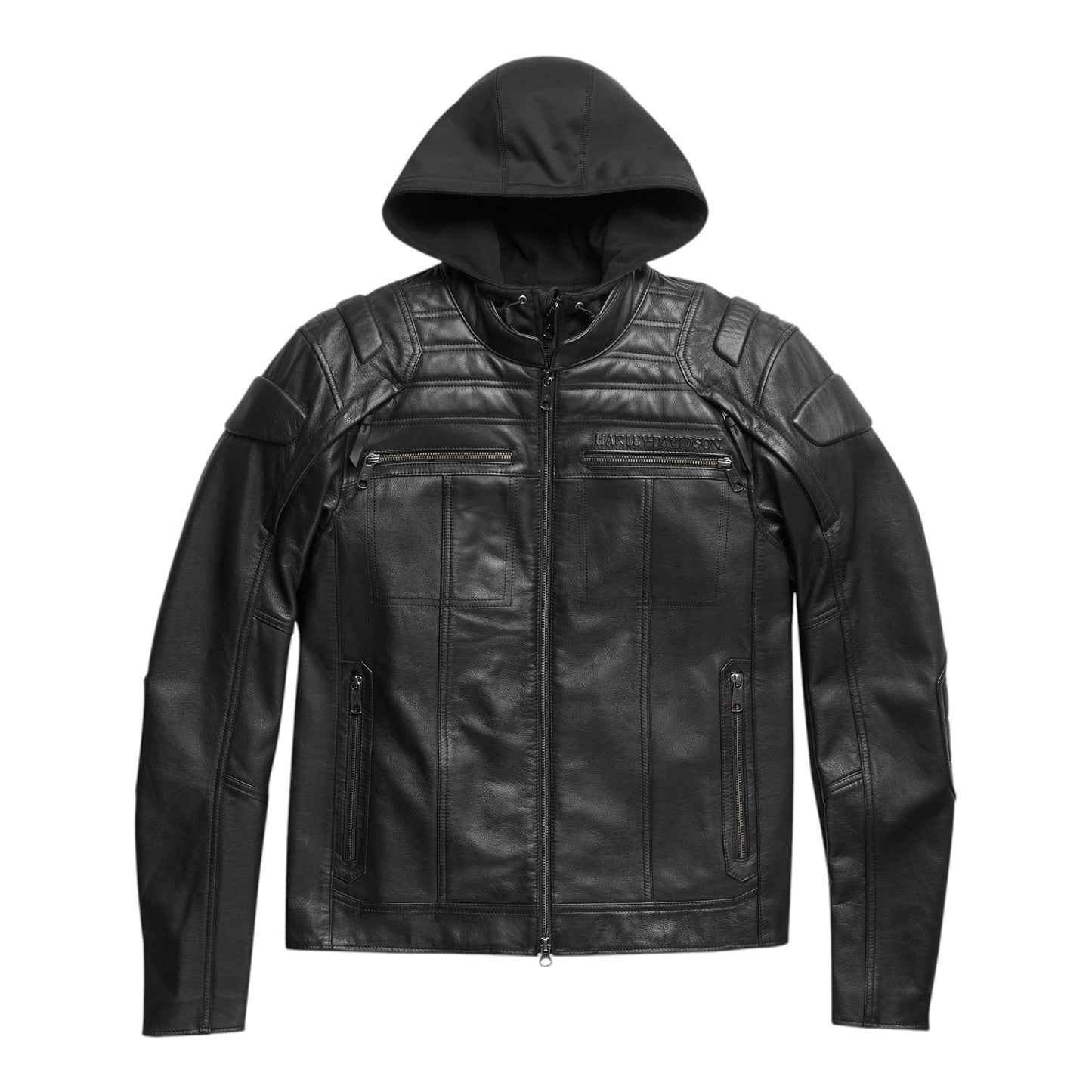 MEN'S AURORAL II 3-IN1 LEATHER JACKET - BLACK