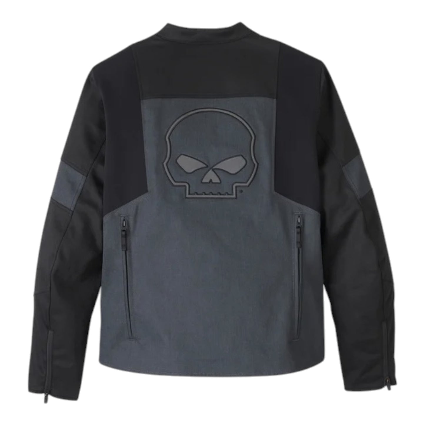 WILLIE G SKULL GRAPHIC TRIPLE VENT SYSTEM 2.0 RIDING JACKET - DARK GREY/BLACK