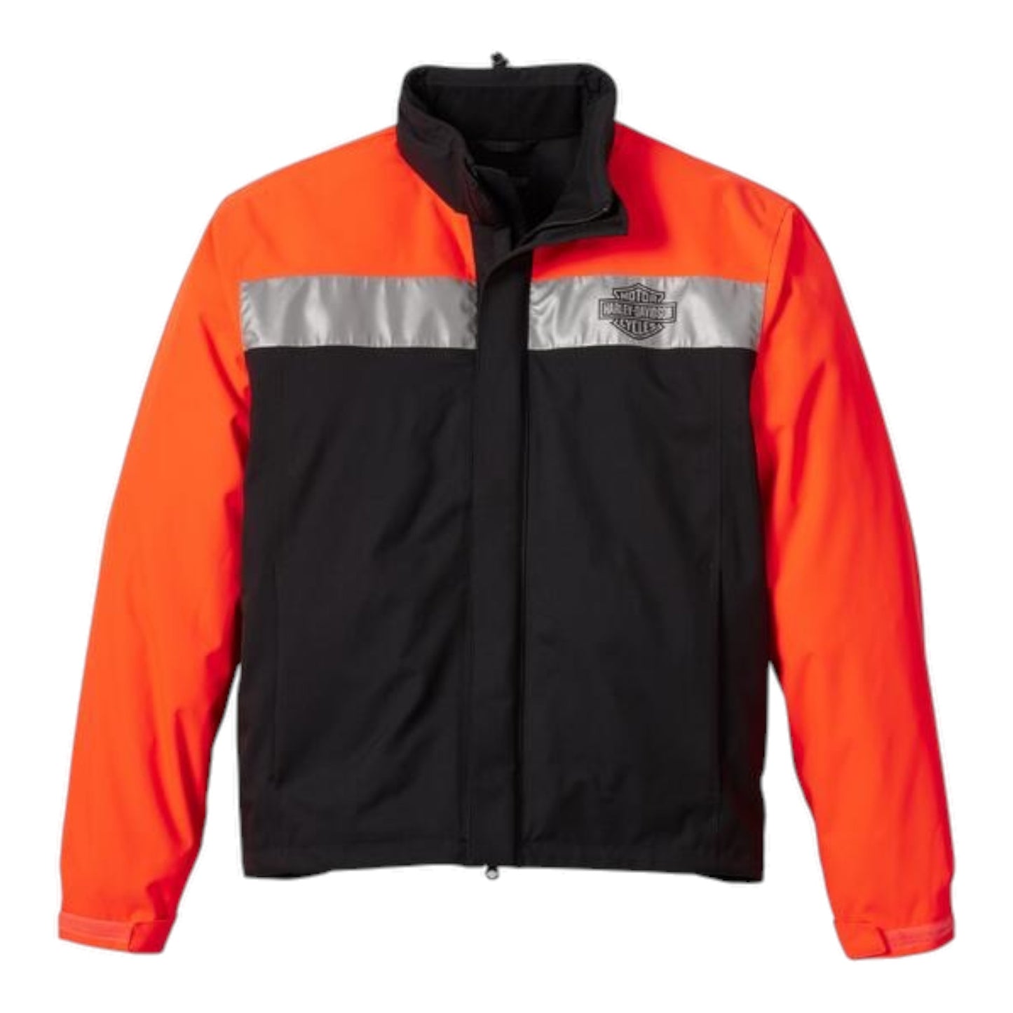 MEN'S FULL SPEED II WATERPROOF RAIN JACKET - BLACK/ORANGE/REFLECTIVE