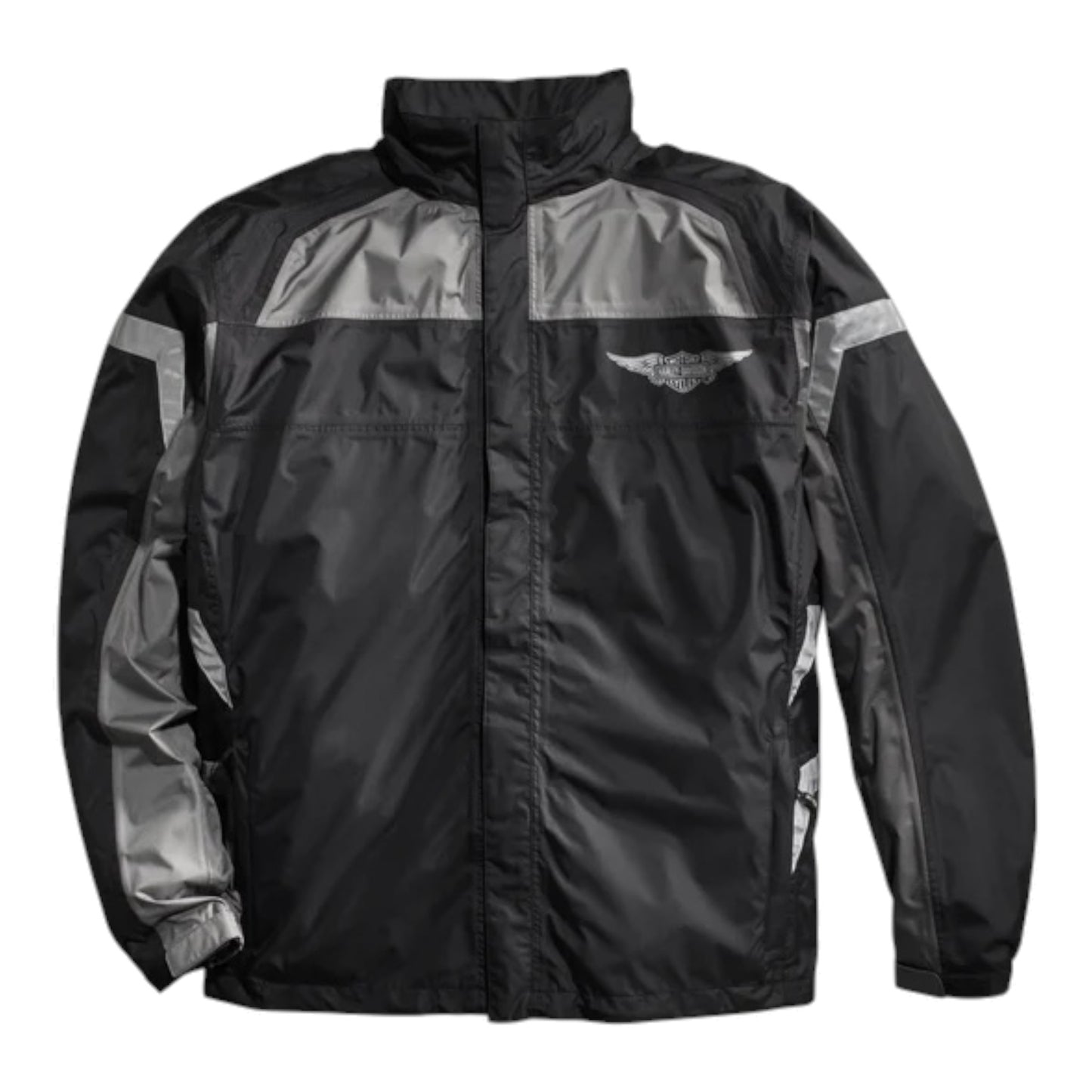 FULL SPEED REFLECTIVE RAINSUIT - BLACK/REFLECTIVE