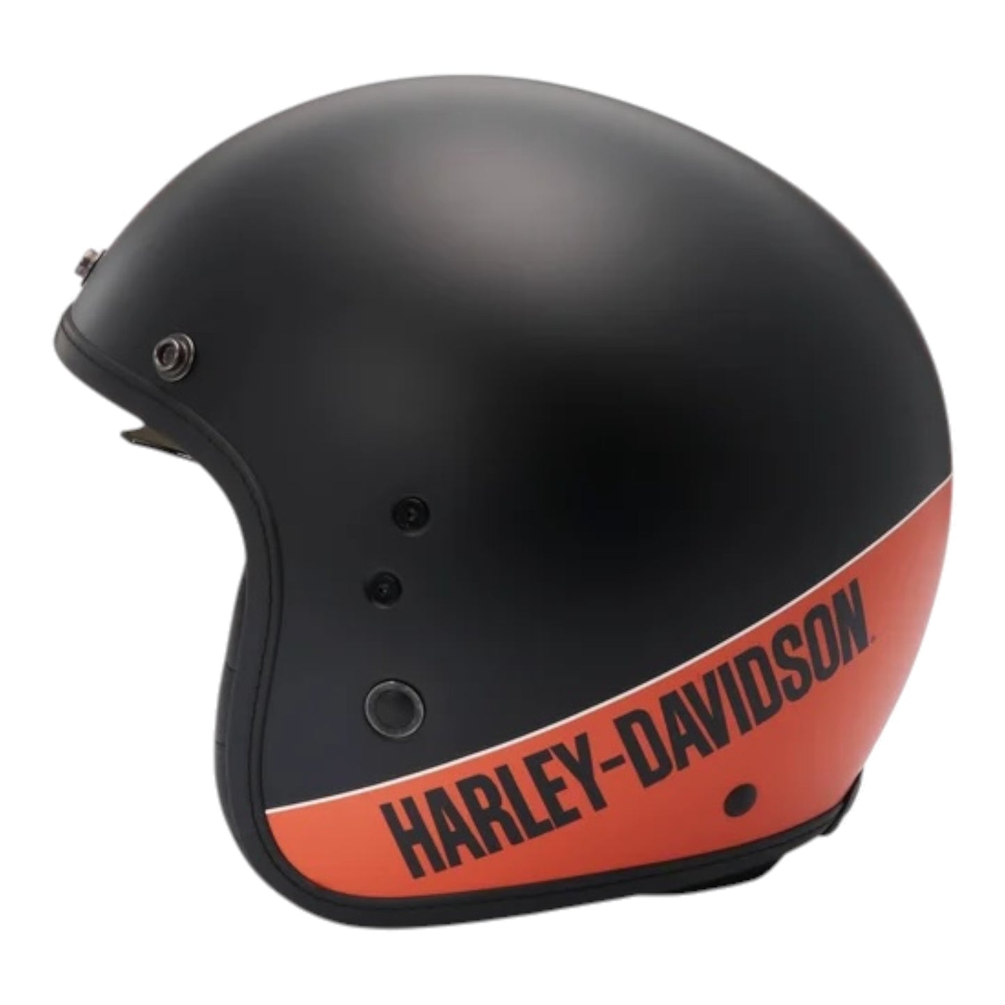 H-D VICTORY X14 SUN SHIELD 3/4 HELMET - BLACK/ORANGE