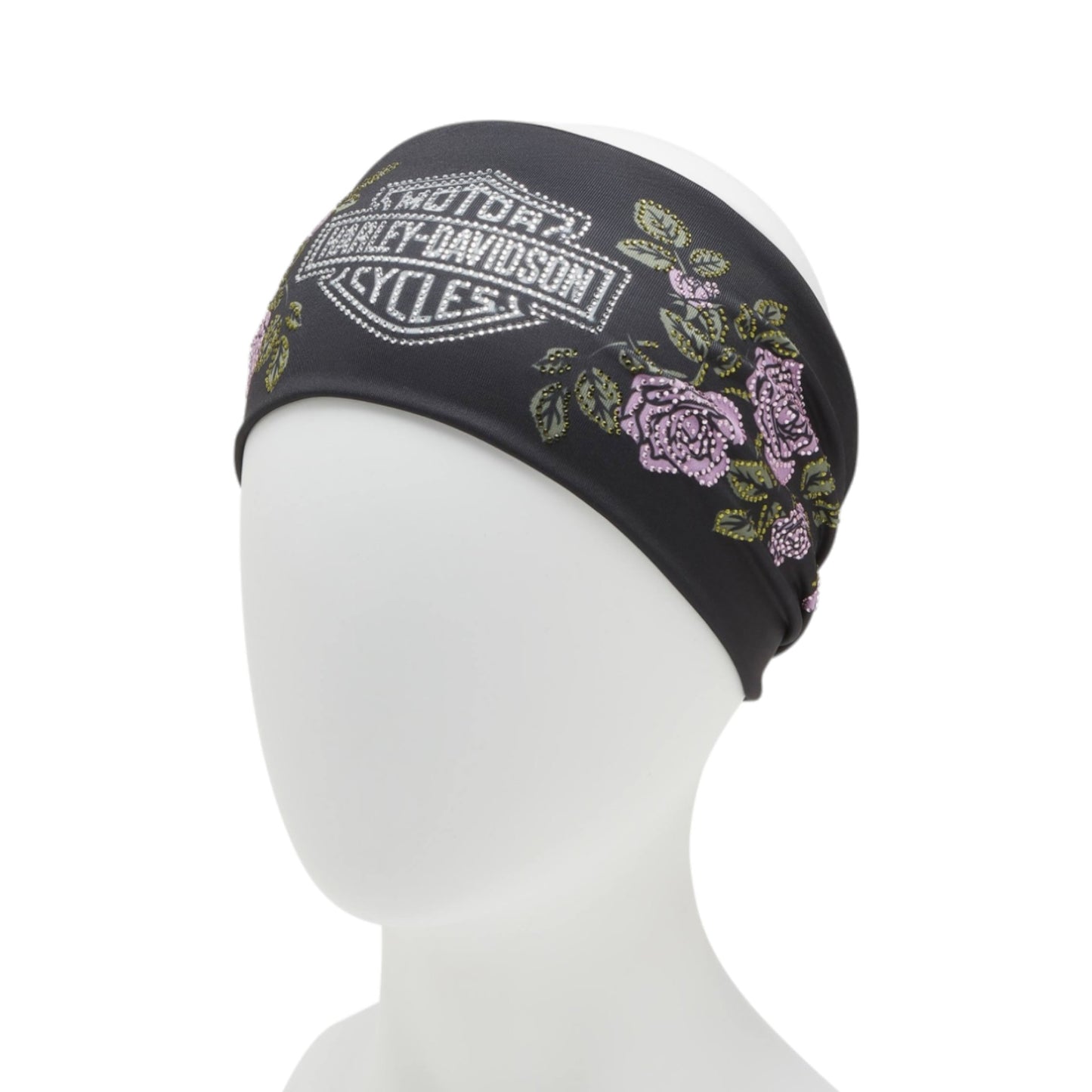 ROSE & THORN BLING HEADBAND - BLACK