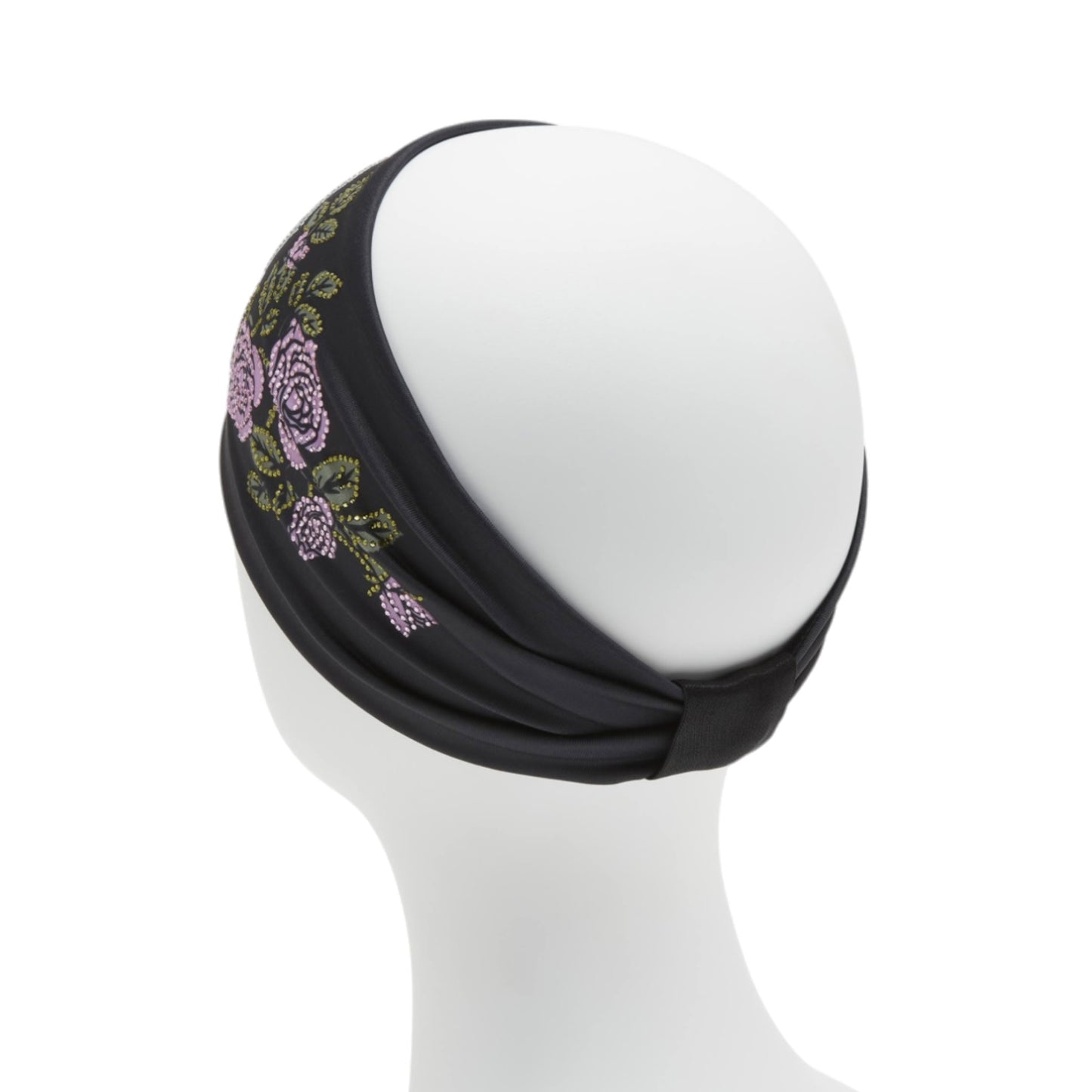 ROSE & THORN BLING HEADBAND - BLACK