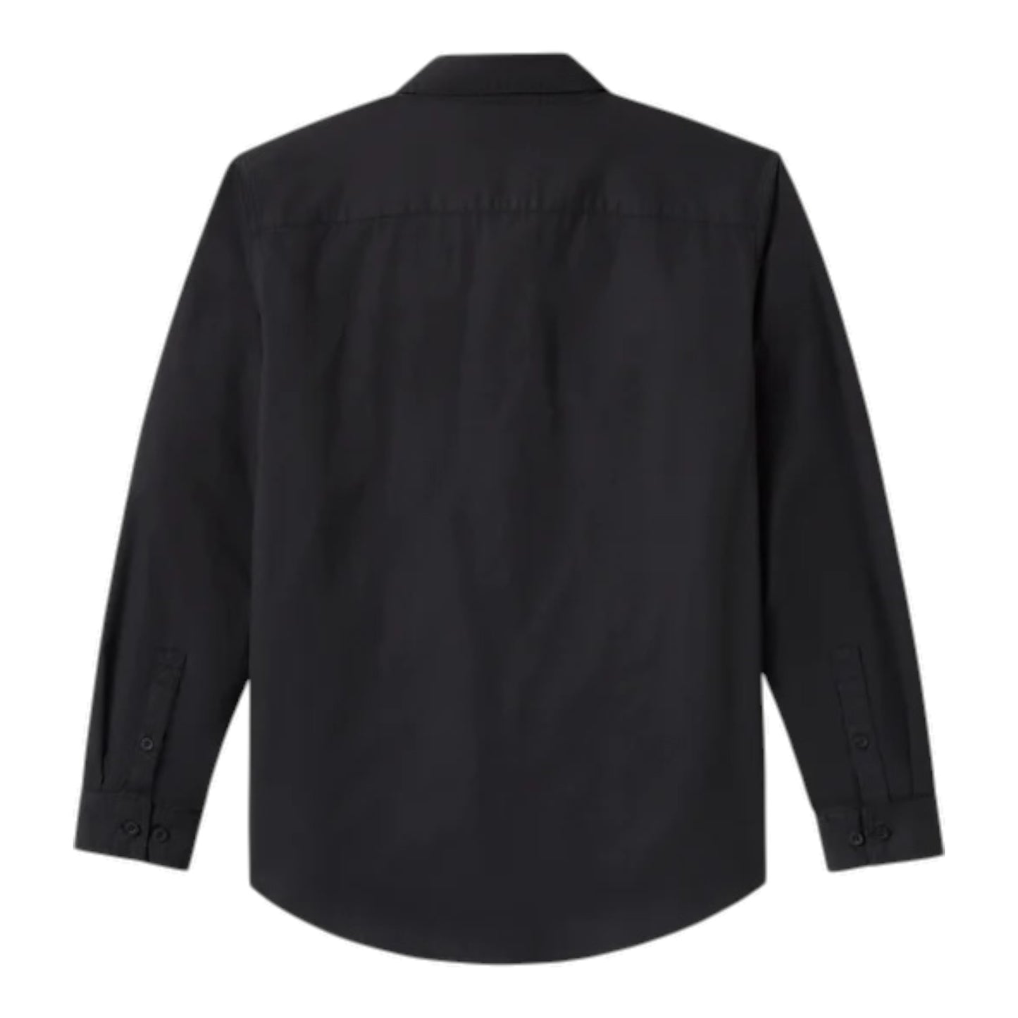 B&S SOLID LONG SLEEVE SHIRT - BLACK