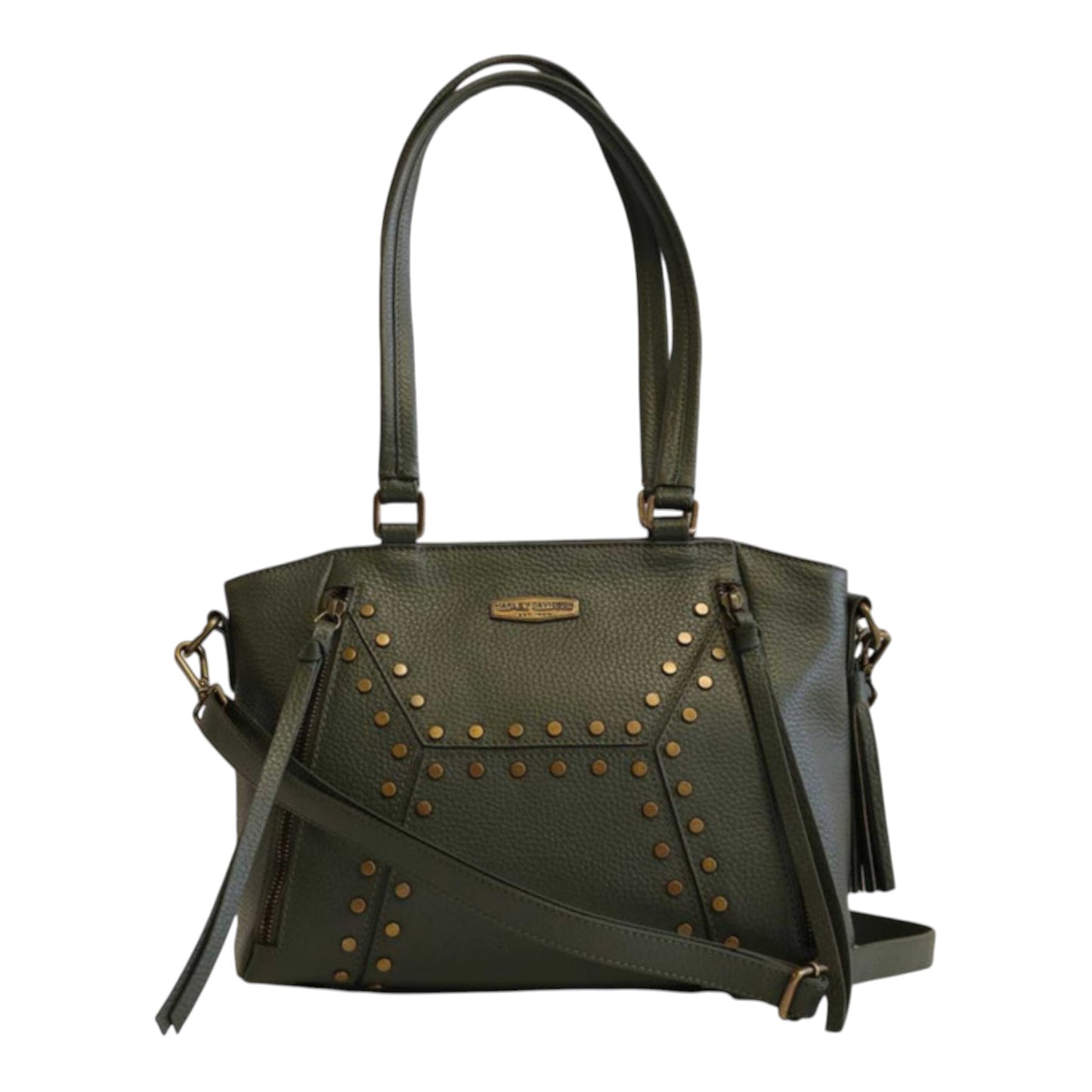 MIDNIGHT RIDER SATCHEL - OLIVE GREEN