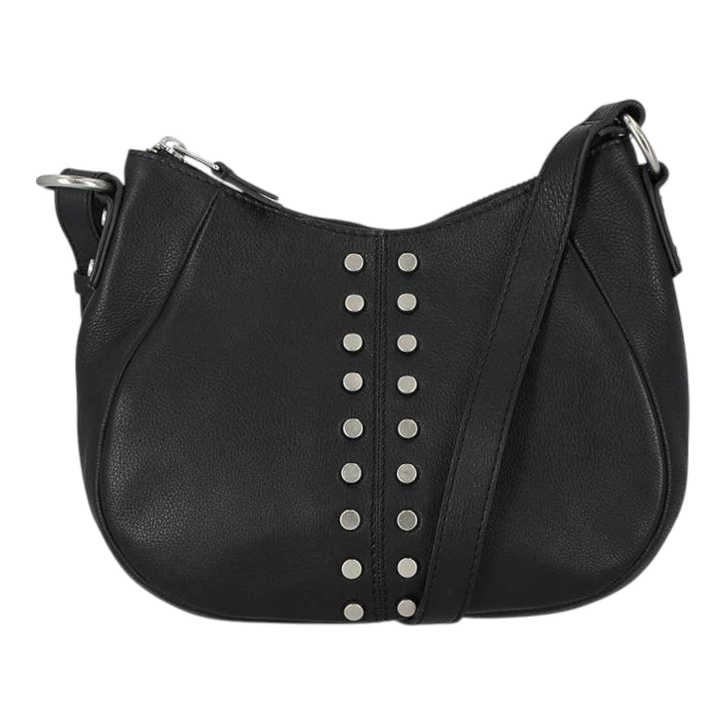 DOUBLE STUDDED CROSSBODY - BLACK