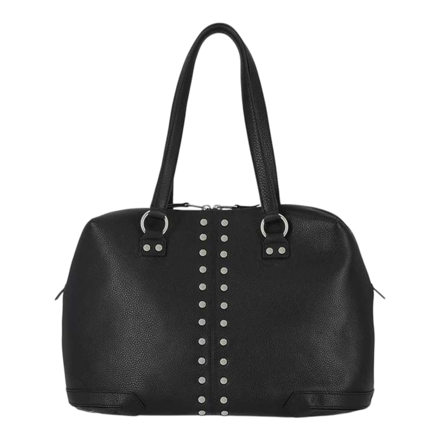 DOUBLE STUDDED TOTE - BLACK